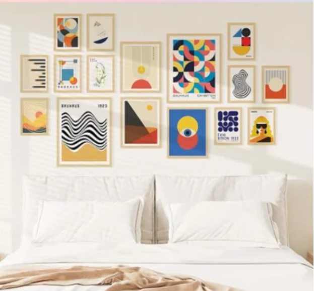 This collection captures the essence of Bauhaus decor, celebrated for its influence on mid-century modern decor and design. Printed on high-quality paper, each poster delivers vibrant colors and crisp lines, ensuring that every piece of abstract art 