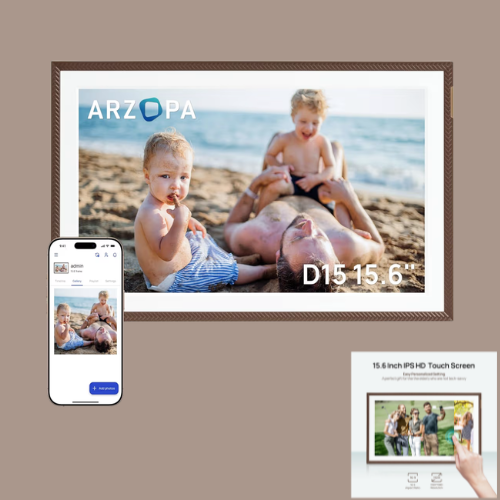 The ARZOPA digital picture frame brings warmth into a modern space, turning favorite moments into a rotating gallery that feels personal instead of overly technical. With its clean design, anti-glare screen, and effortless photo sharing, it’s a thoug
