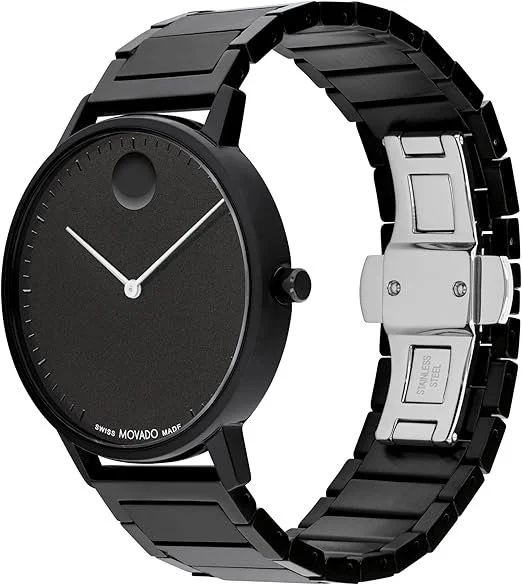 With its signature minimalist dial and Swiss quartz movement, the Movado Luxury Quartz Watch, reflects a design language where nothing is unnecessary and every detail is considered.
Water resistance up to 30 meters adds practical assurance, while the