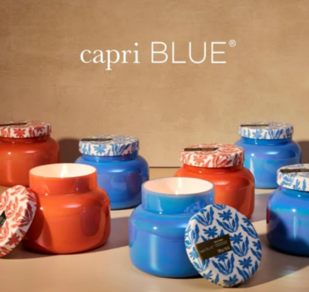 Capri Blue Candles.
Bring a soft, sunlit energy into your home with the Capri Blue Riviera Sunset candle from the Spring Capsule Collection. Effortless, luminous, and quietly luxurious.