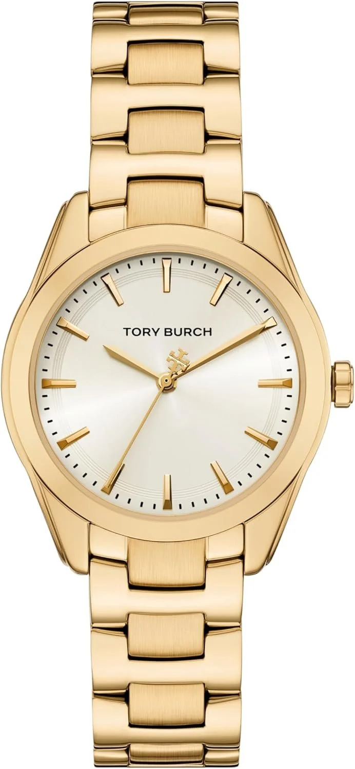 Balanced in tone, refined in form. The mix of metals adds quiet dimension, while the clean dial keeps it composed and effortlessly wearable. A beautiful timepiece from Tory Burch.
Polished, versatile, and never overdone. Simply, modern contrast, time