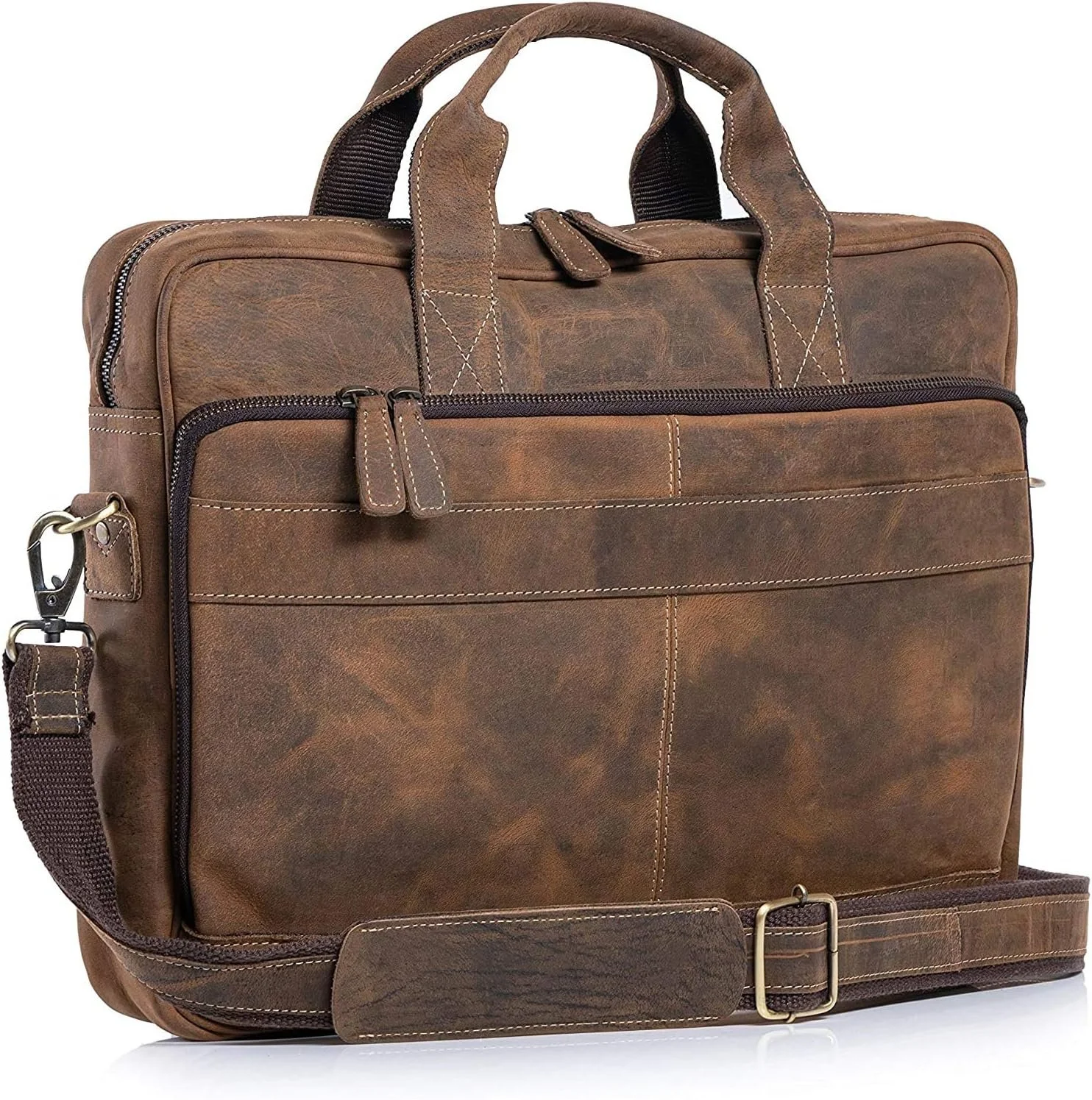 A dependable companion for those who favor a polished, European-inspired approach to work and travel; a structured leather briefcase designed for movement between meetings, cafés, and everything in between.
