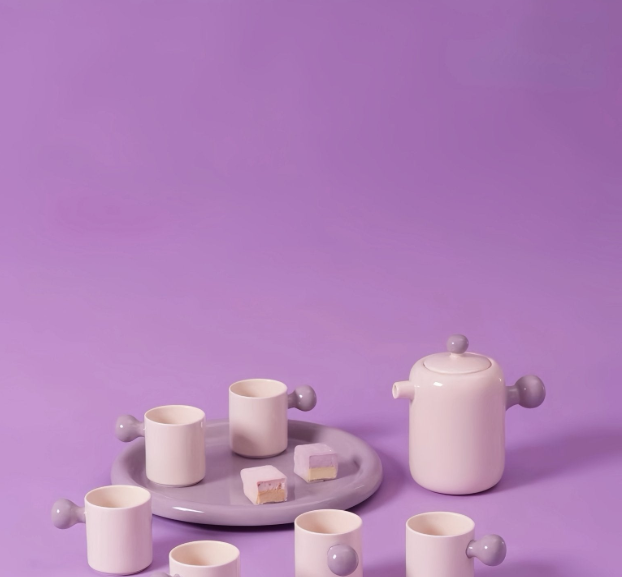 BAUHAUS inspired handmade cute ceramic teapot & cup set.

Built to impress, these stunning ceramic teapot & tea cups are shaped into cute silhouettes and dressed with dopamine colors. They are surely going to be the conversation piece and always in s
