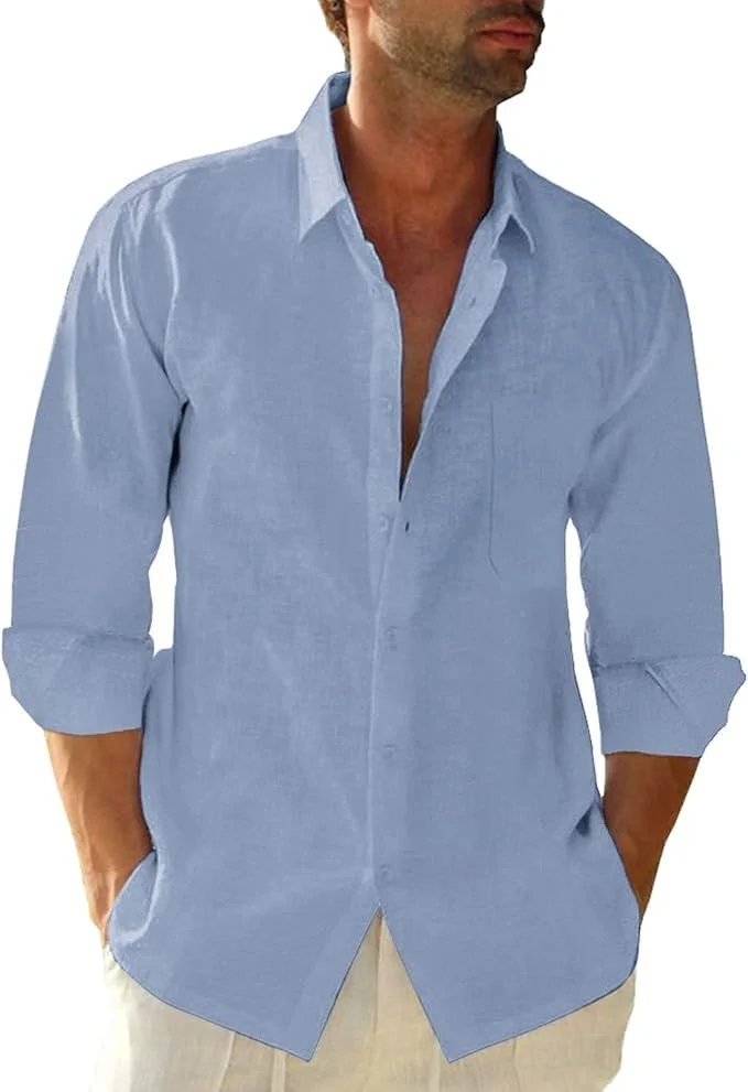 A lightweight, breathable shirt designed for easy, all-day wear. Soft on the skin with a relaxed fit, it features a clean spread collar, classic button-down front, and a single chest pocket—simple, versatile, and made to hold its shape and color over
