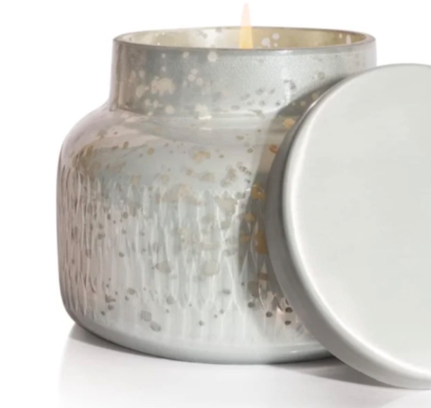 Wax Candle. 
Love a beautifully scented wax candle? This neutral Volcano candle will match a perfect Nordic neutral aesthetic!
