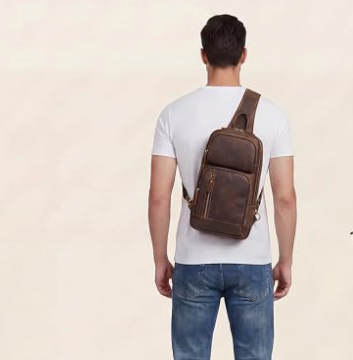 Full-grain leather, clean lines, and a confident European sensibility. Designed to carry a 10.5" iPad without the bulk of a traditional backpack, this sling keeps essentials close while maintaining a sharp, masculine silhouette. Practical & polished.