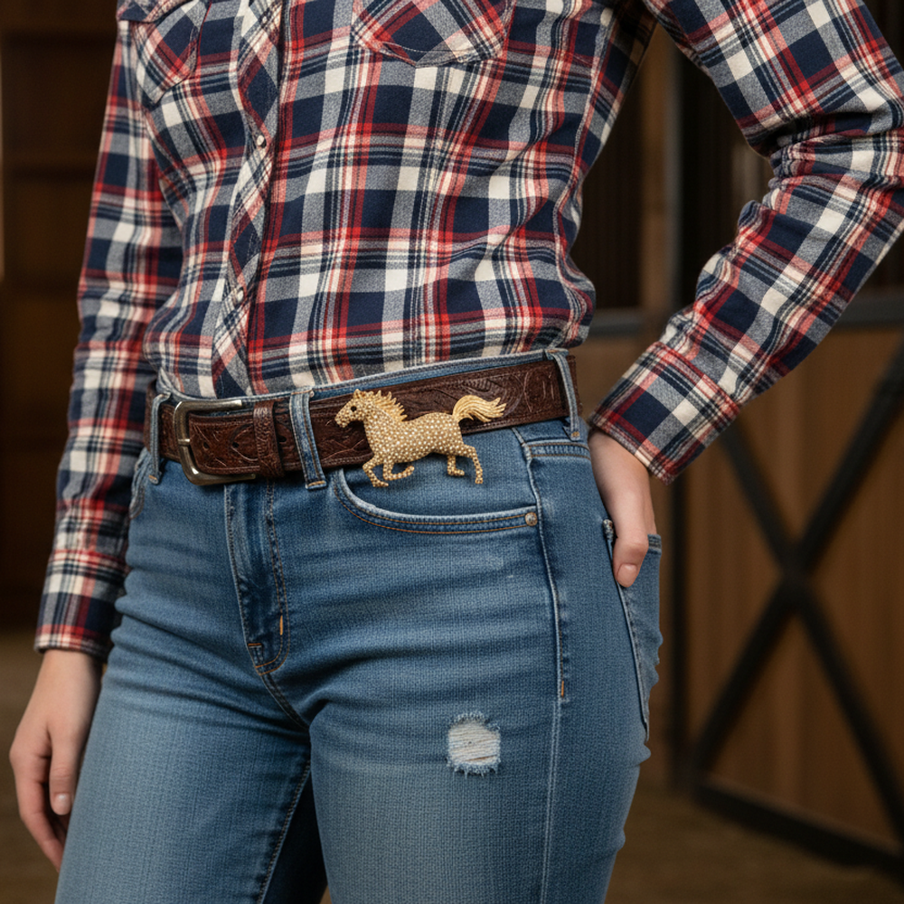 Horse Brooch Pin – Pavé Rhinestone Equestrian Jewelry