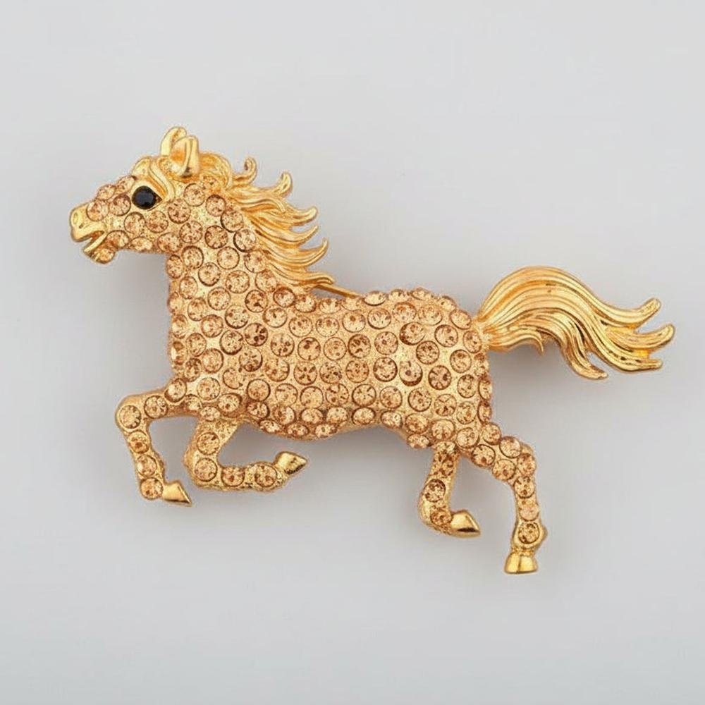 Pave_Set_Golden_Rhinestone_Mustang_Brooch.jpg