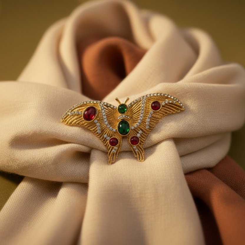 Art Deco Elegance: 1920s Butterfly Brooch