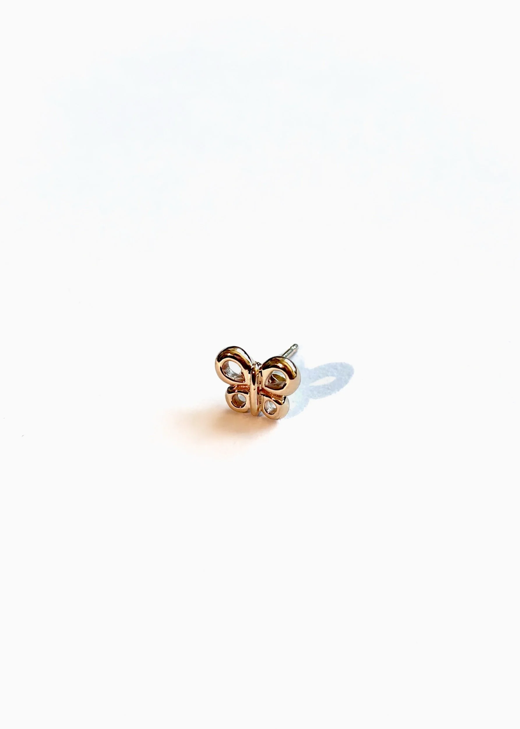 Roma Butterfly Stud - 10K Yellow Gold