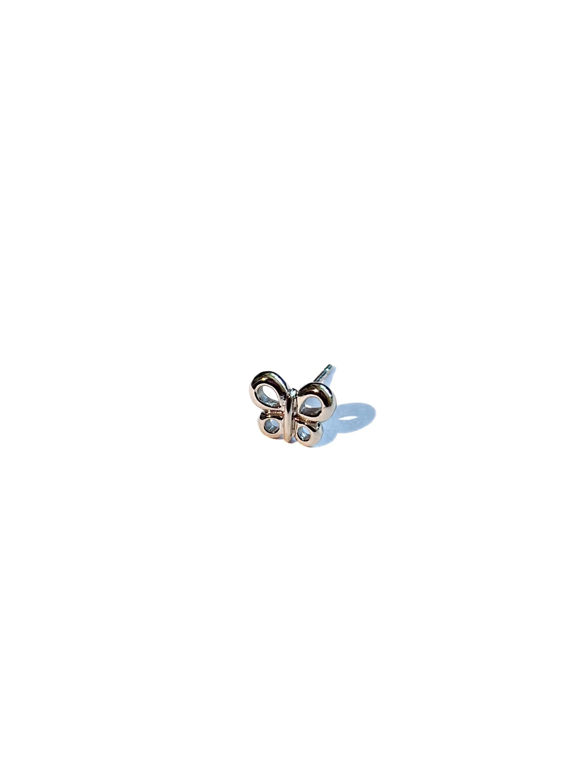 Roma Butterfly Stud - 10K White Gold