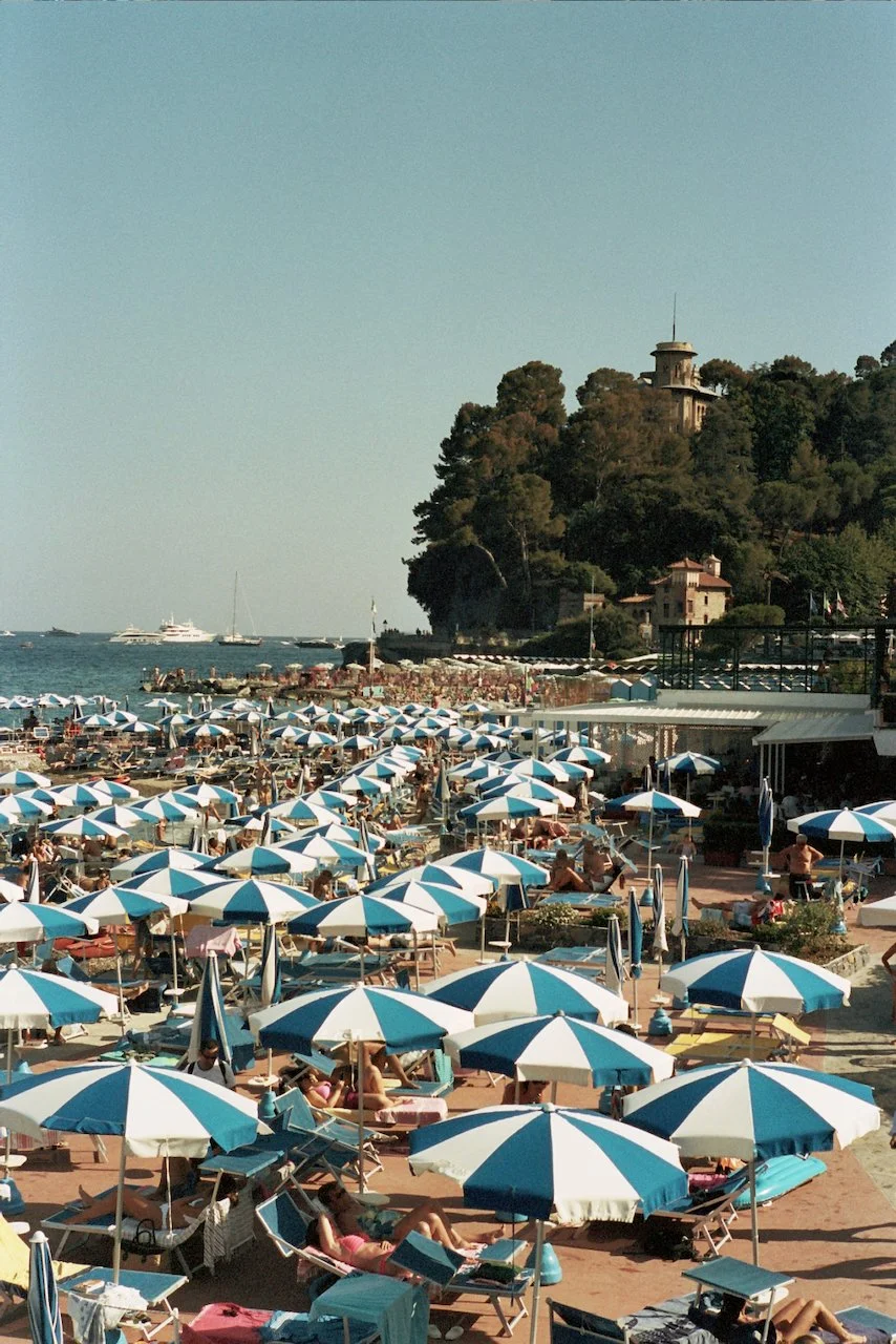 Santa Margherita Ligure, Italy - Luglio.2019 - umbrellas II