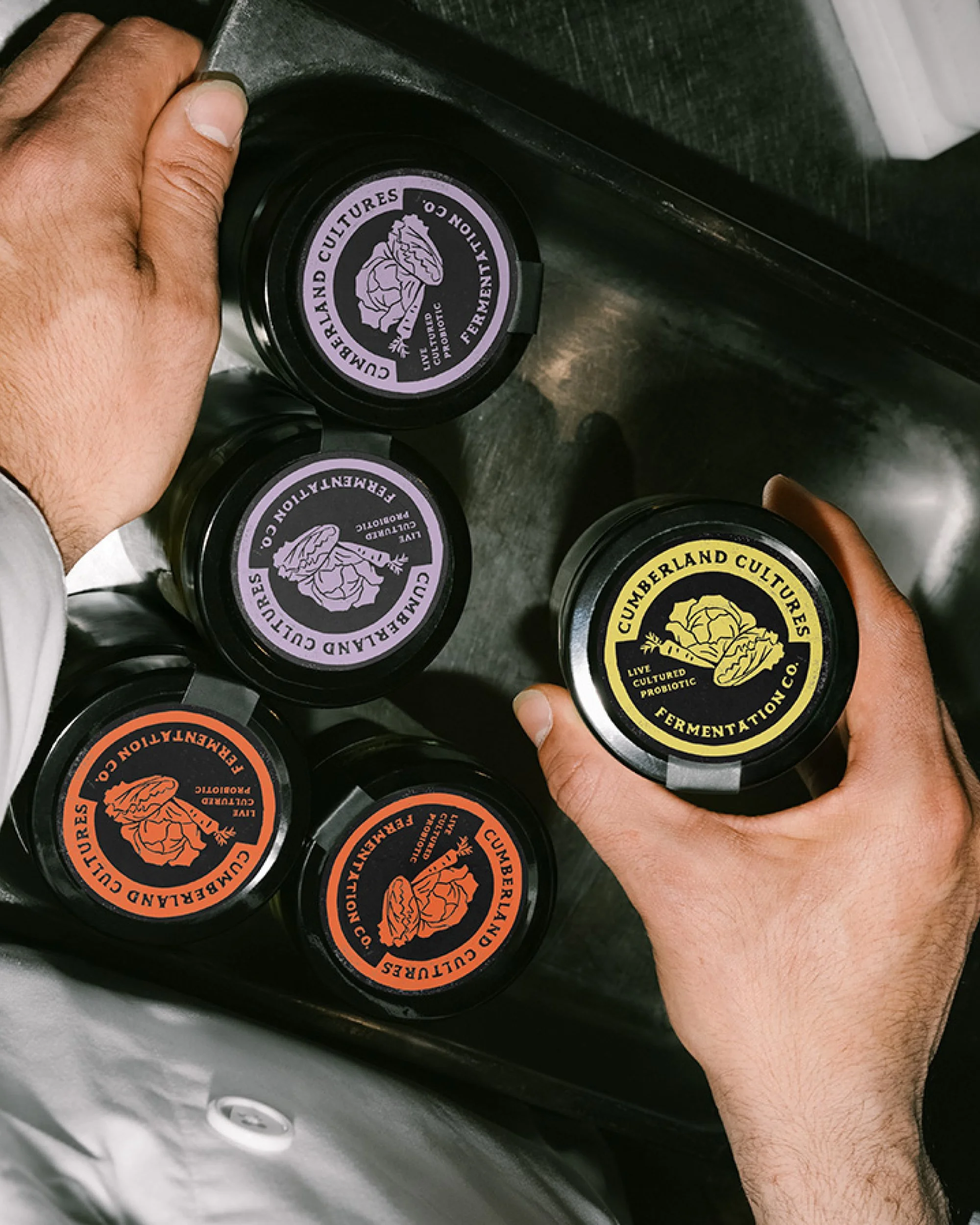 packaging and brand design for a food company