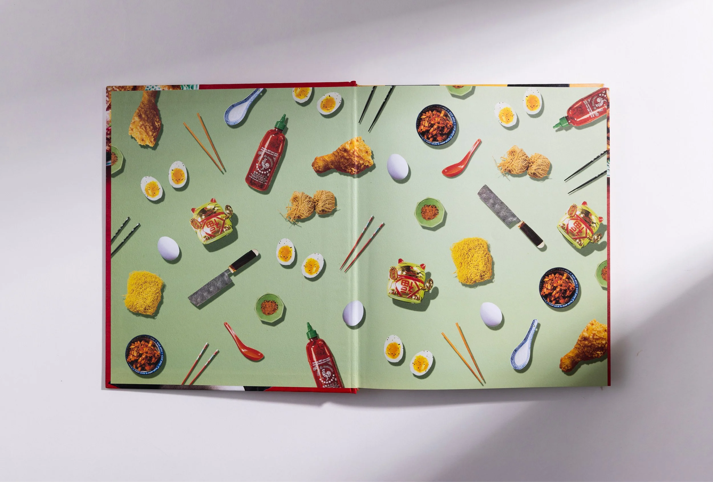 Cookbook end paper design 