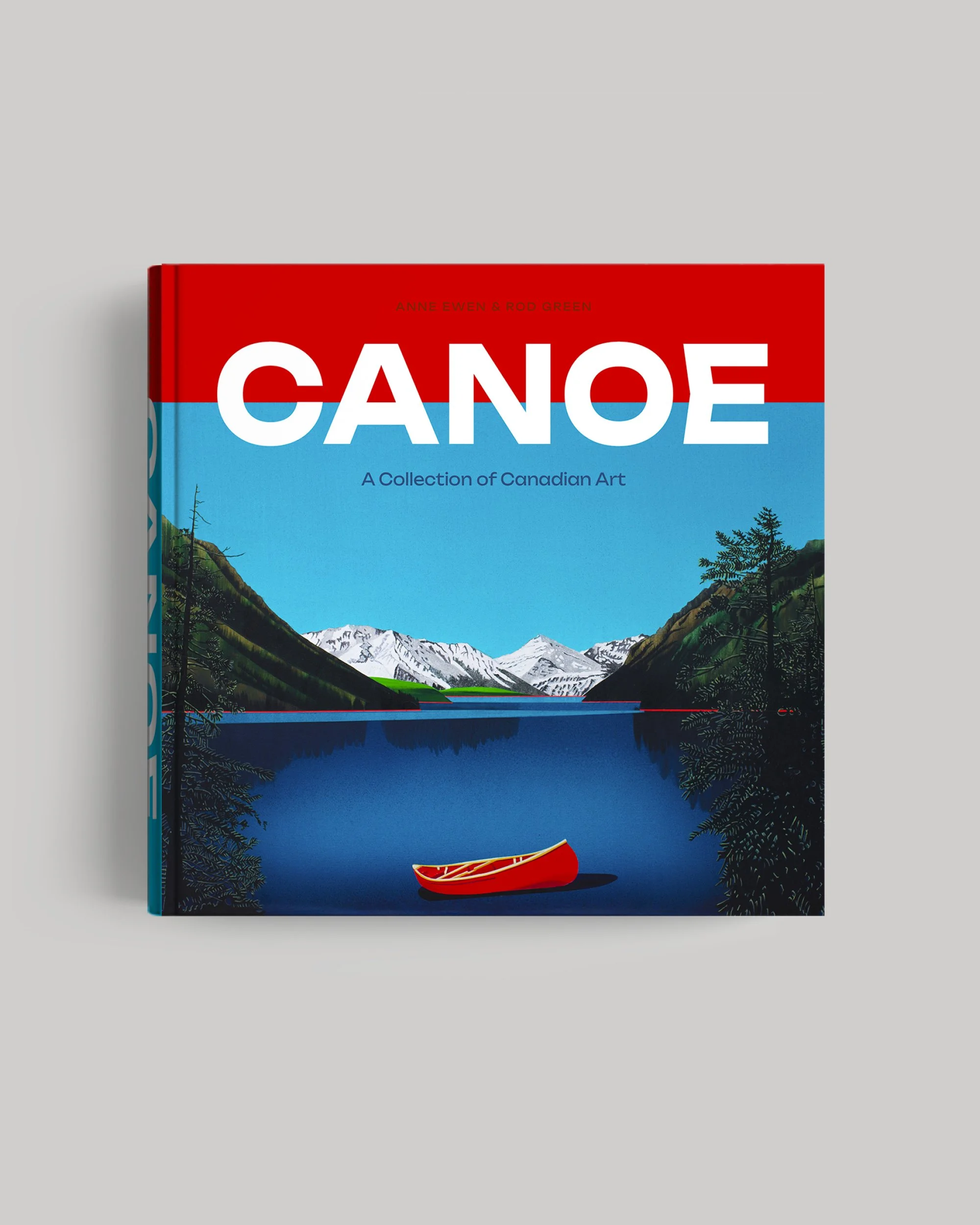 book cover design for a collection of Canadian Art