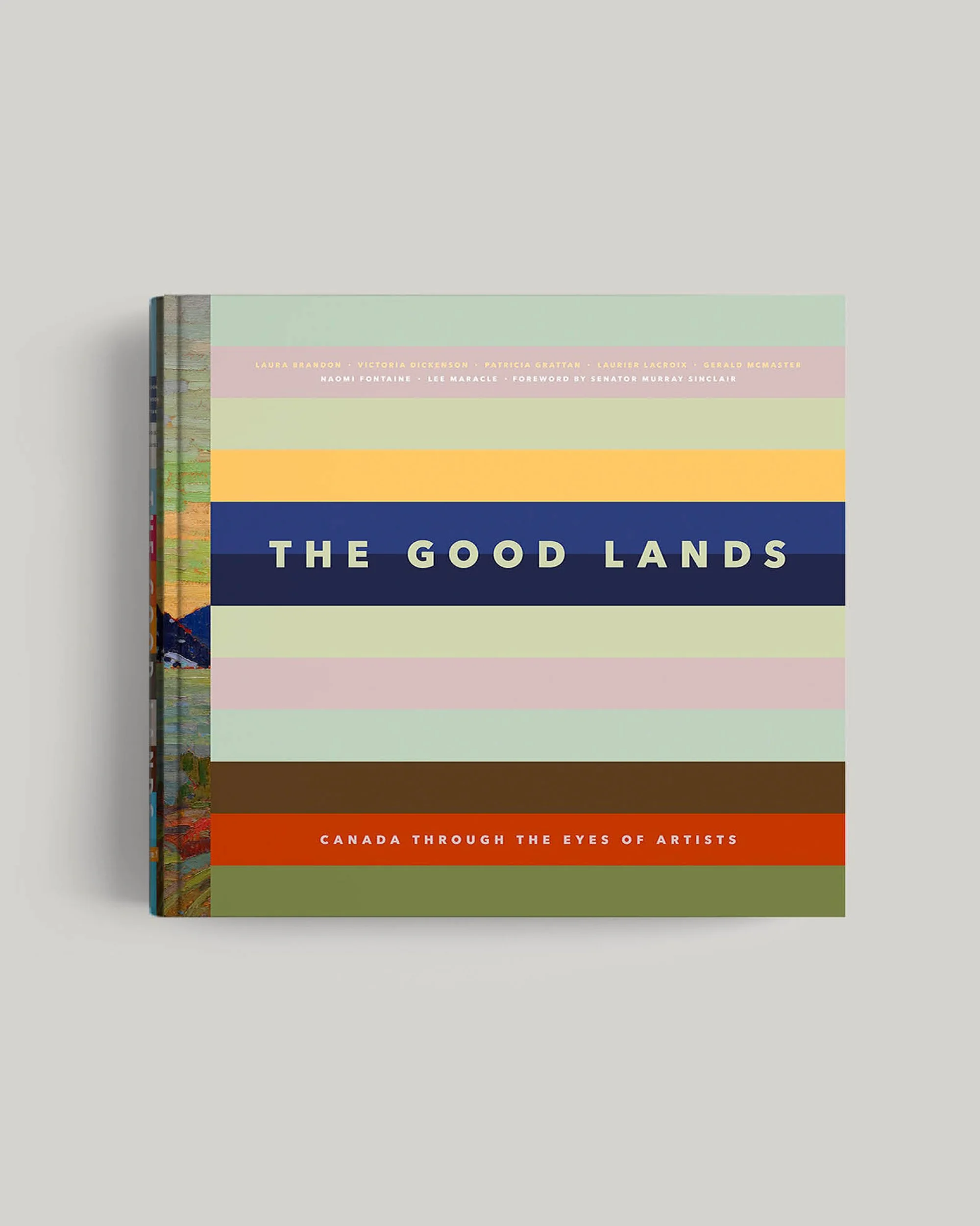 The good lands art book design by dsng dept showcasing collection of canadian artists