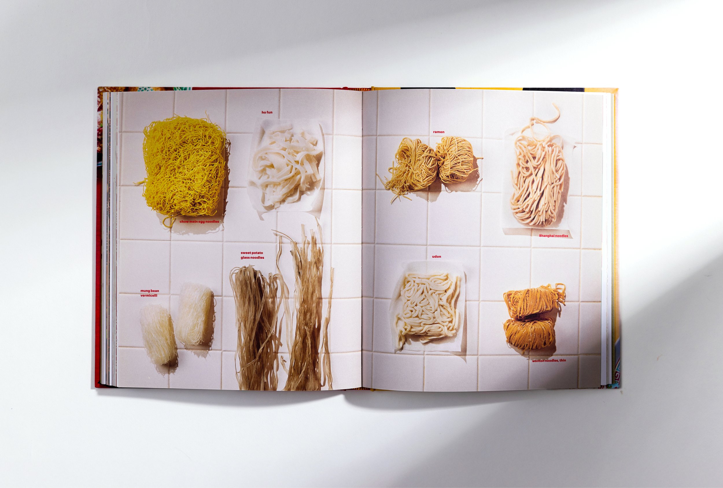 Double Happiness Cookbook noodle guide spread