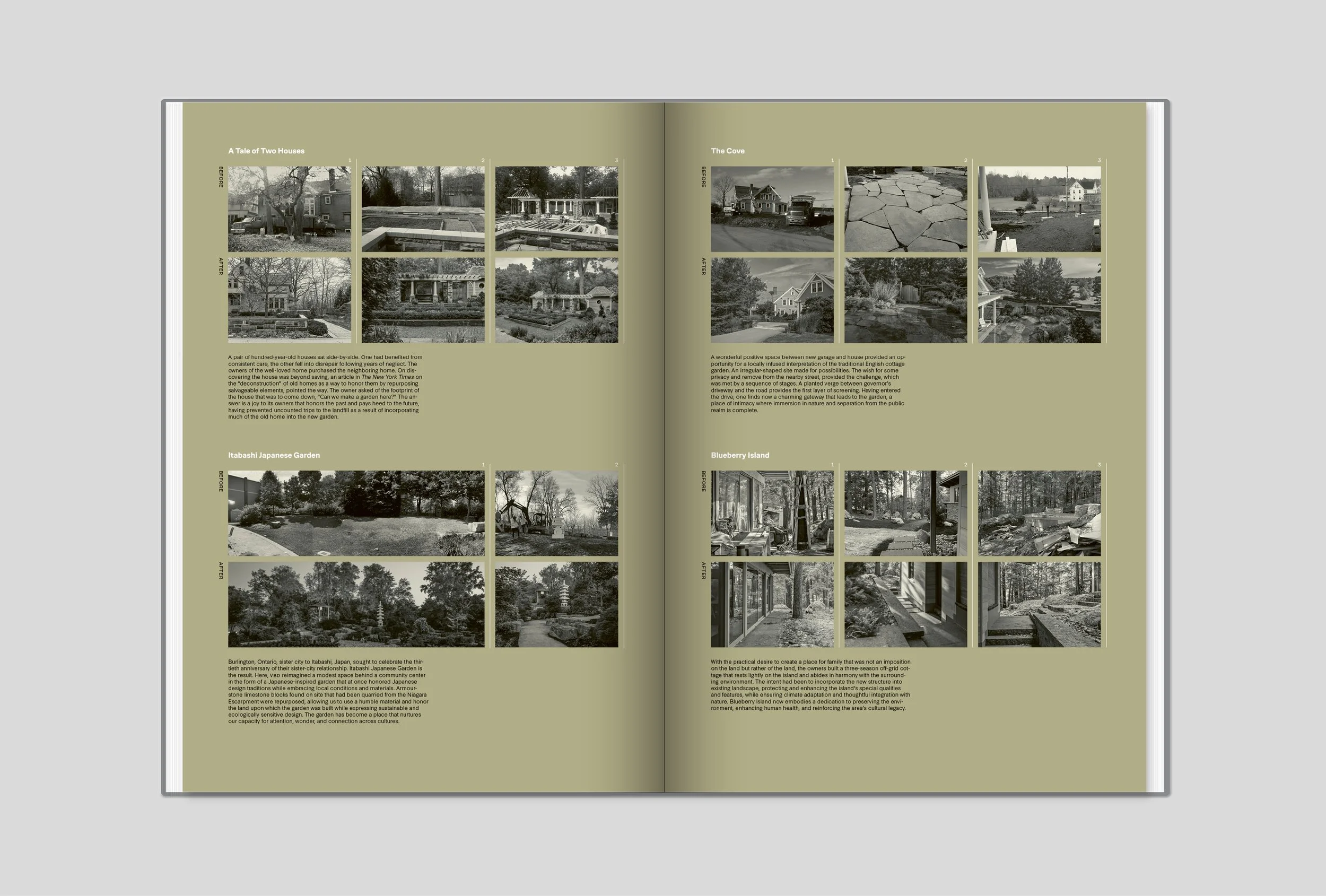 Book interior spread for Virginia Burt Designs book 