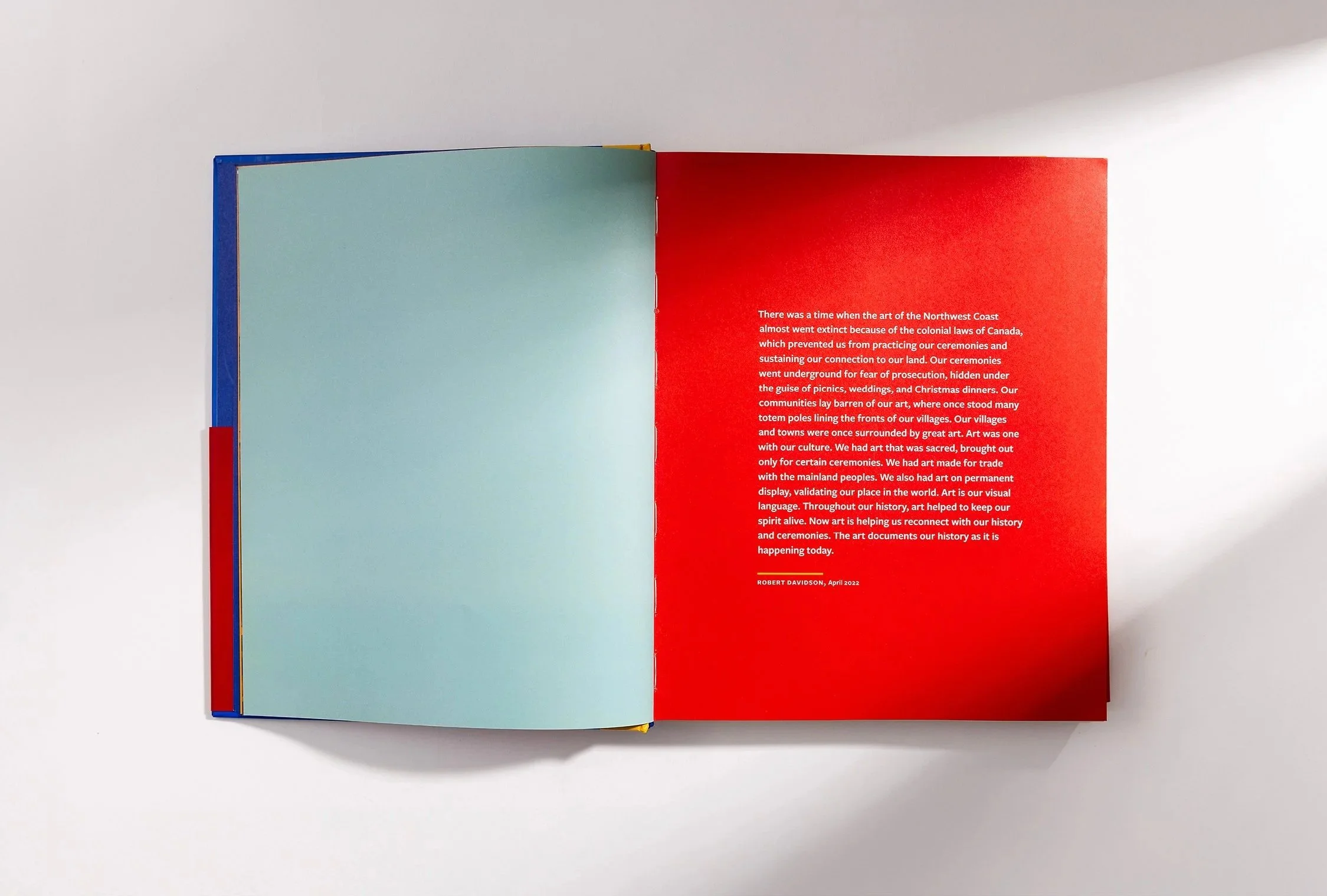 Bold colour book design