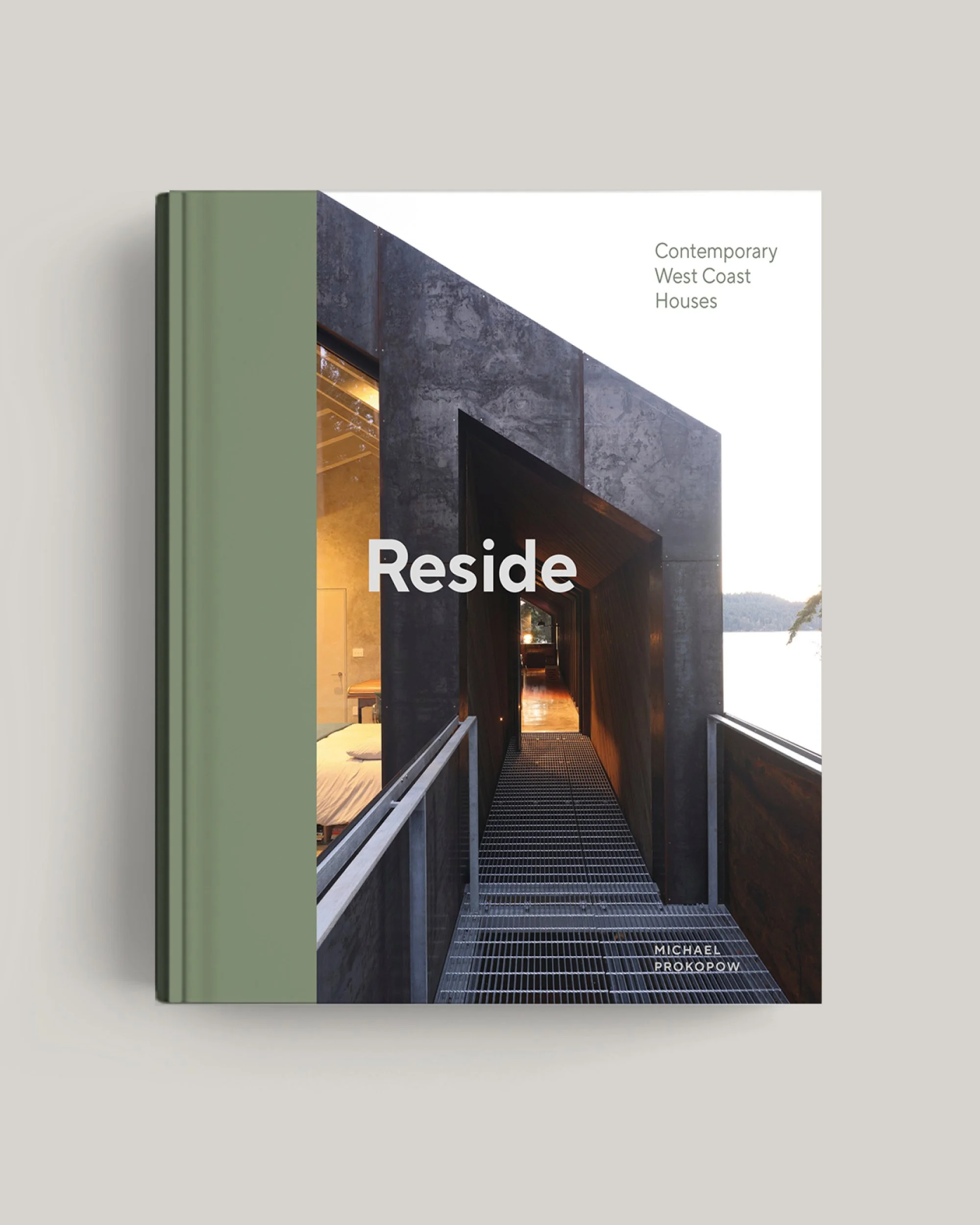 book cover design for architecture book Reside: Contemporary West Coast Houses