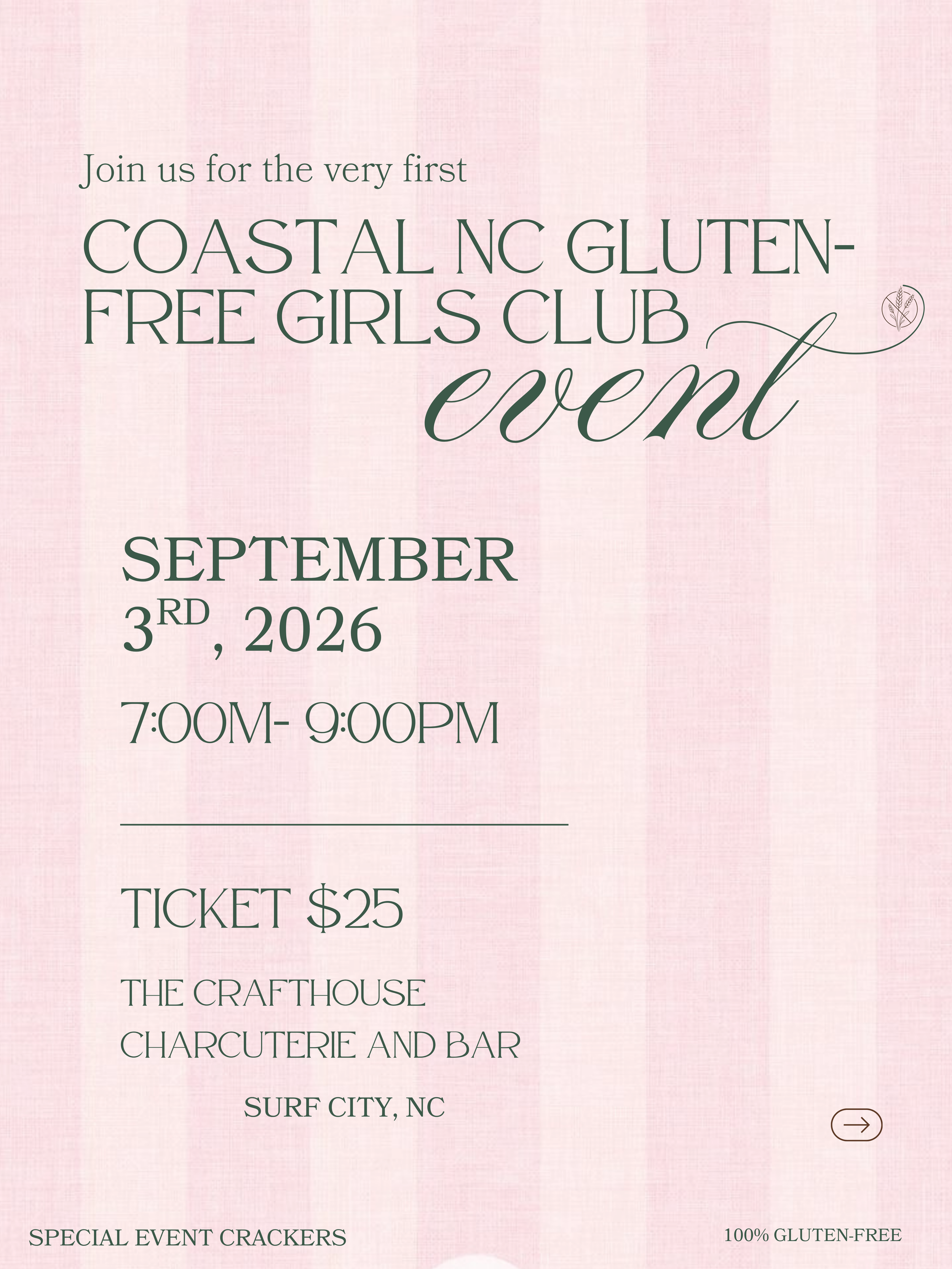 Coastal NC Gluten-Free Girls Club Launch Party