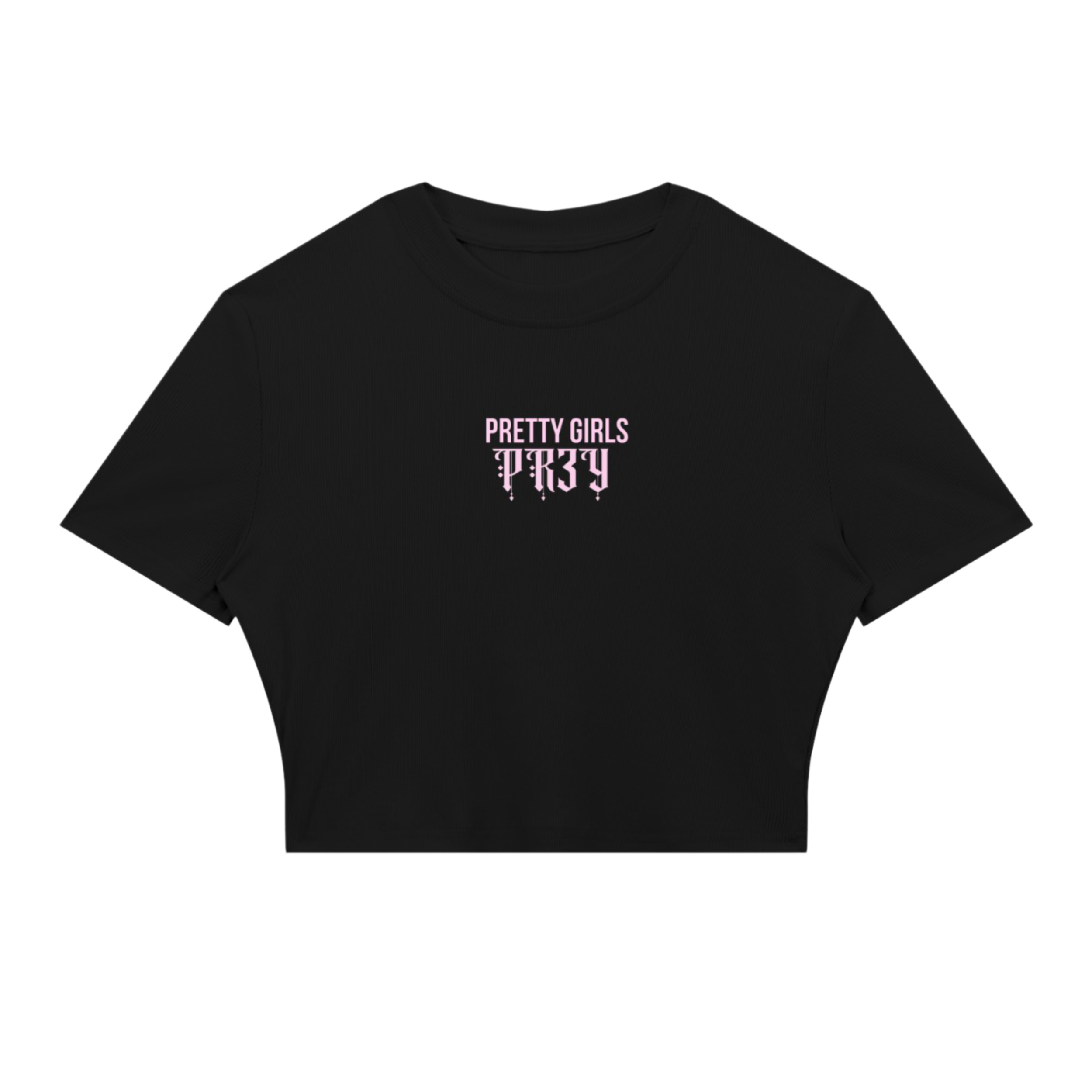 PR3Y SLIM RIBBED CROP TOP