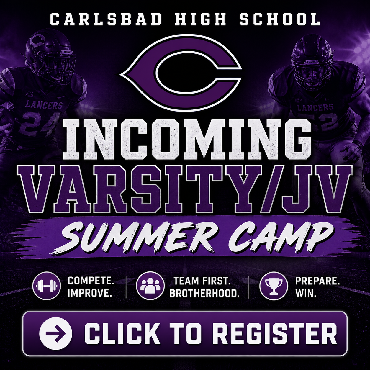 Incoming VARSITY/JV - Summer Camp Registration