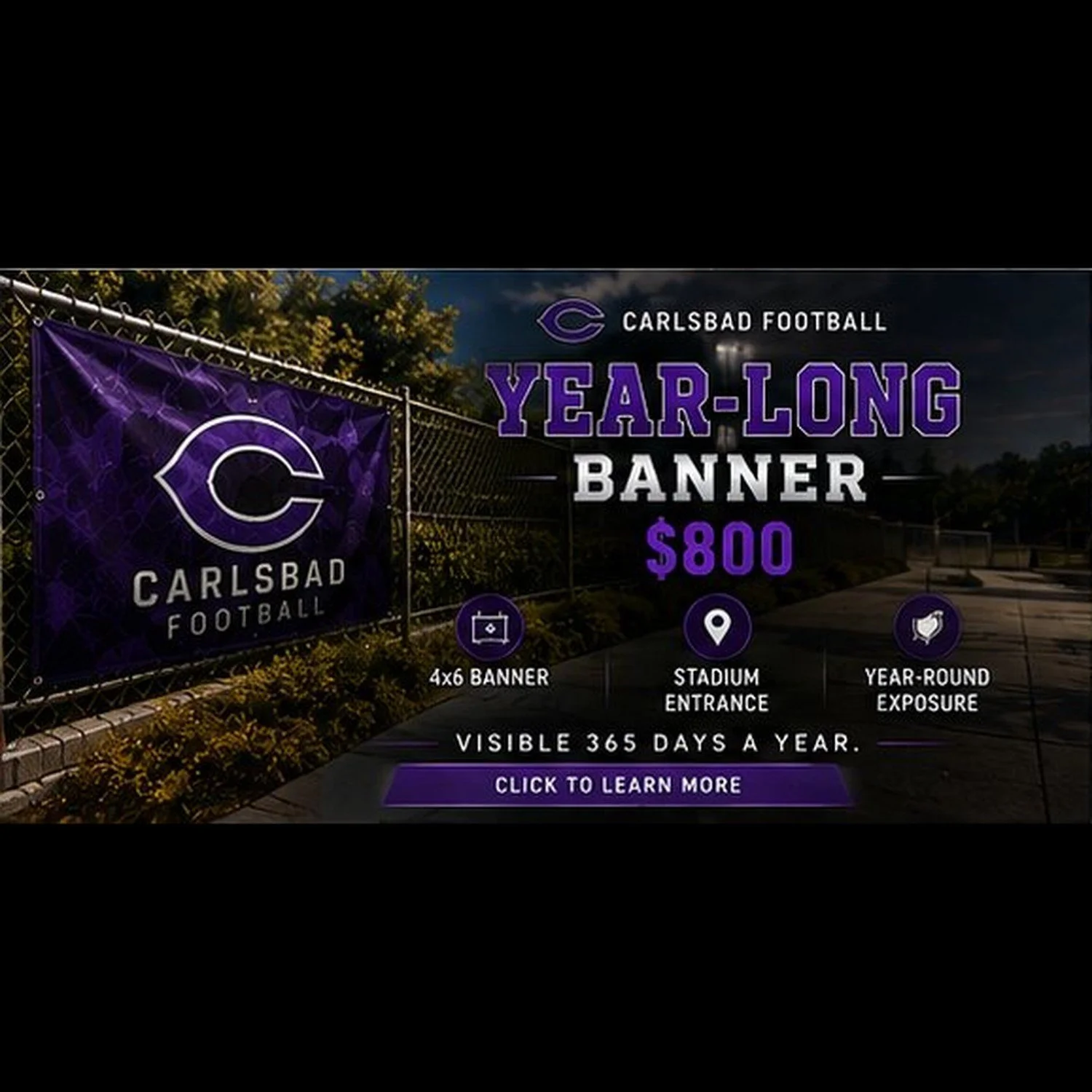 YEAR LONG Banner ($800)