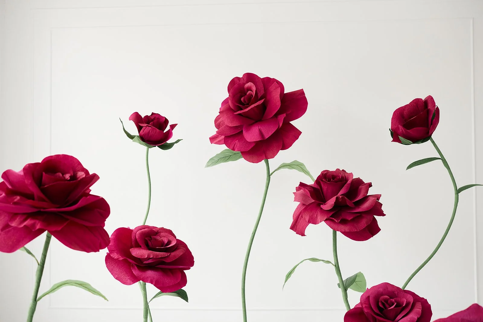 Giant Red Rose Paper Flowers