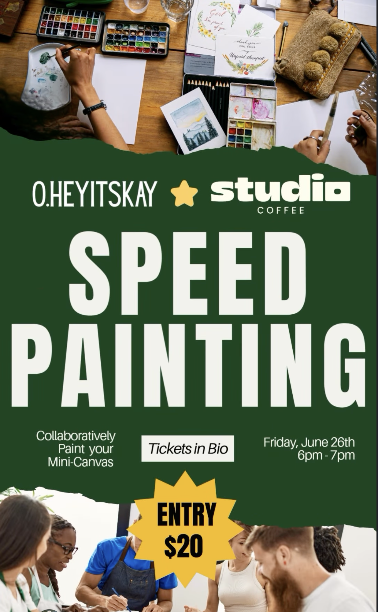 Speed Painting at Studio Coffee