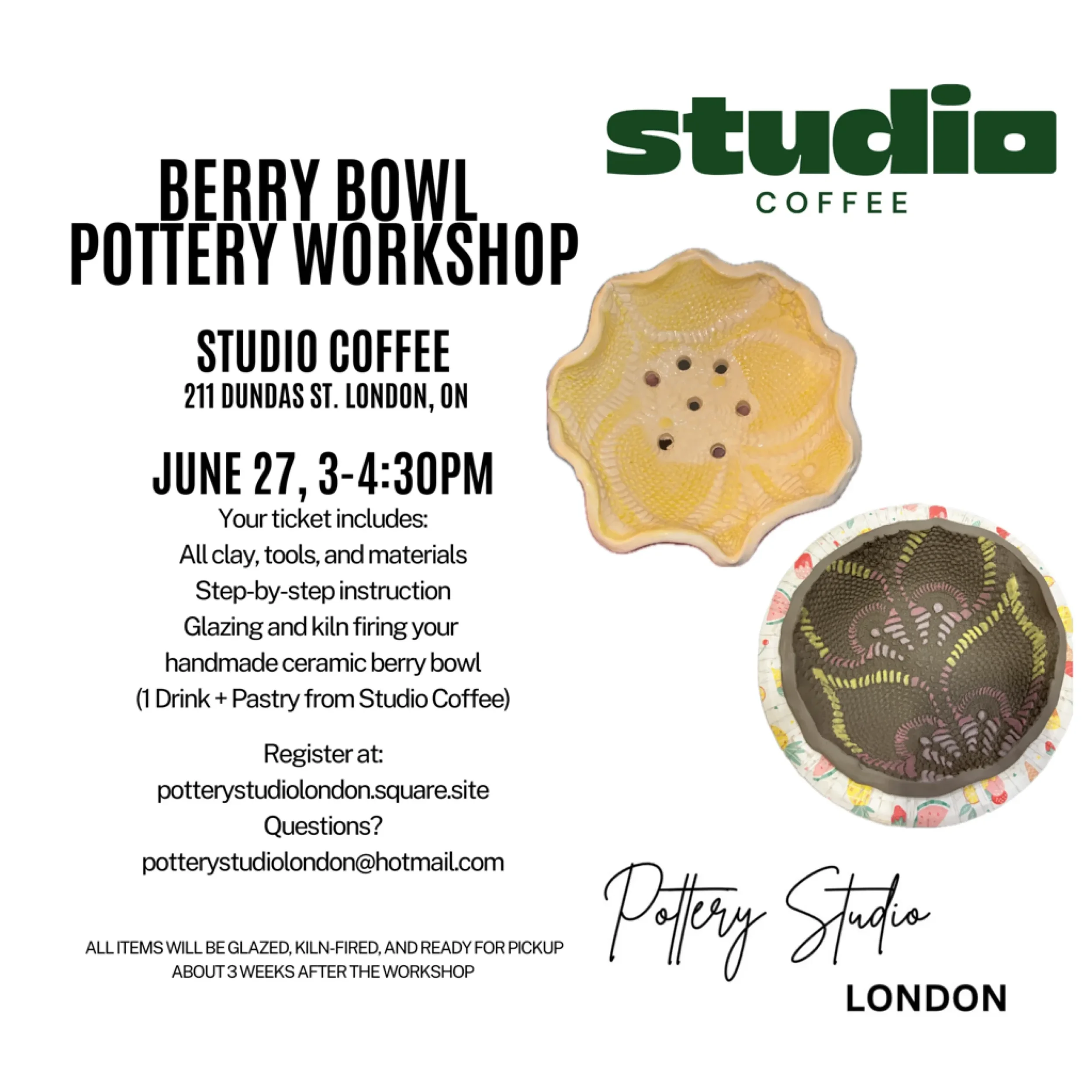 Berry Bowl Pottery Workshop