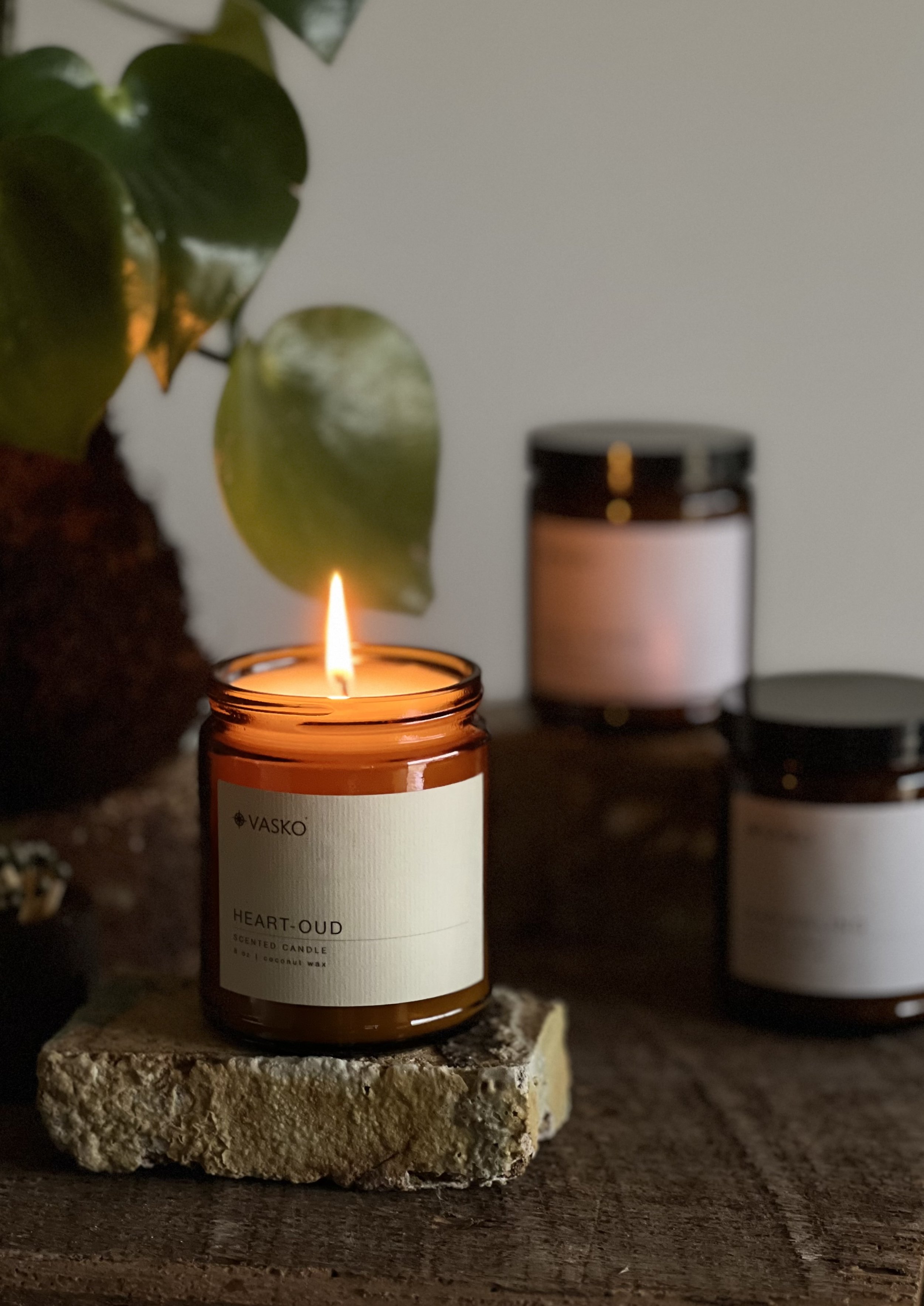 HEART-OUD   8oz coconut wax candle