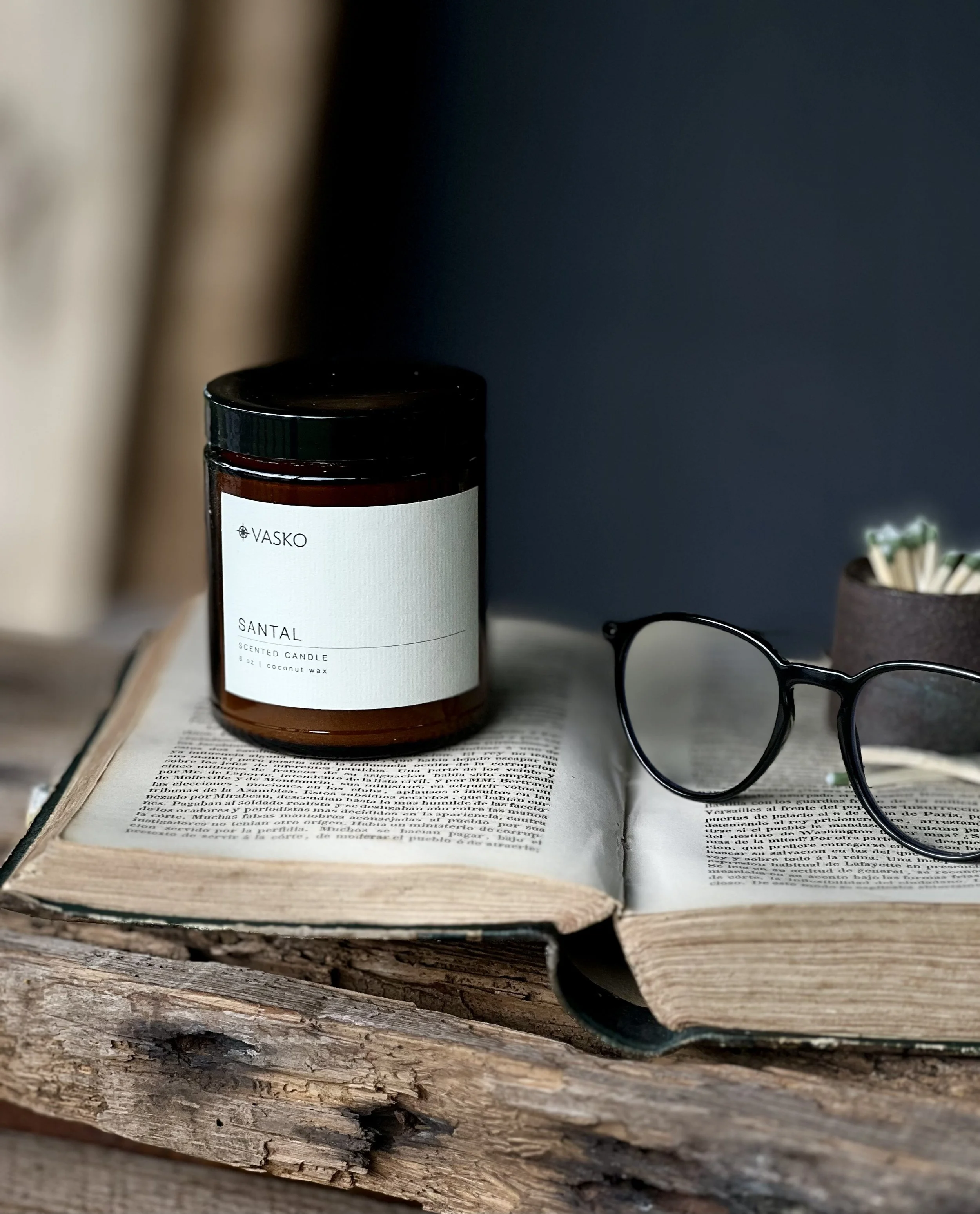 SANTAL   8oz coconut wax candle