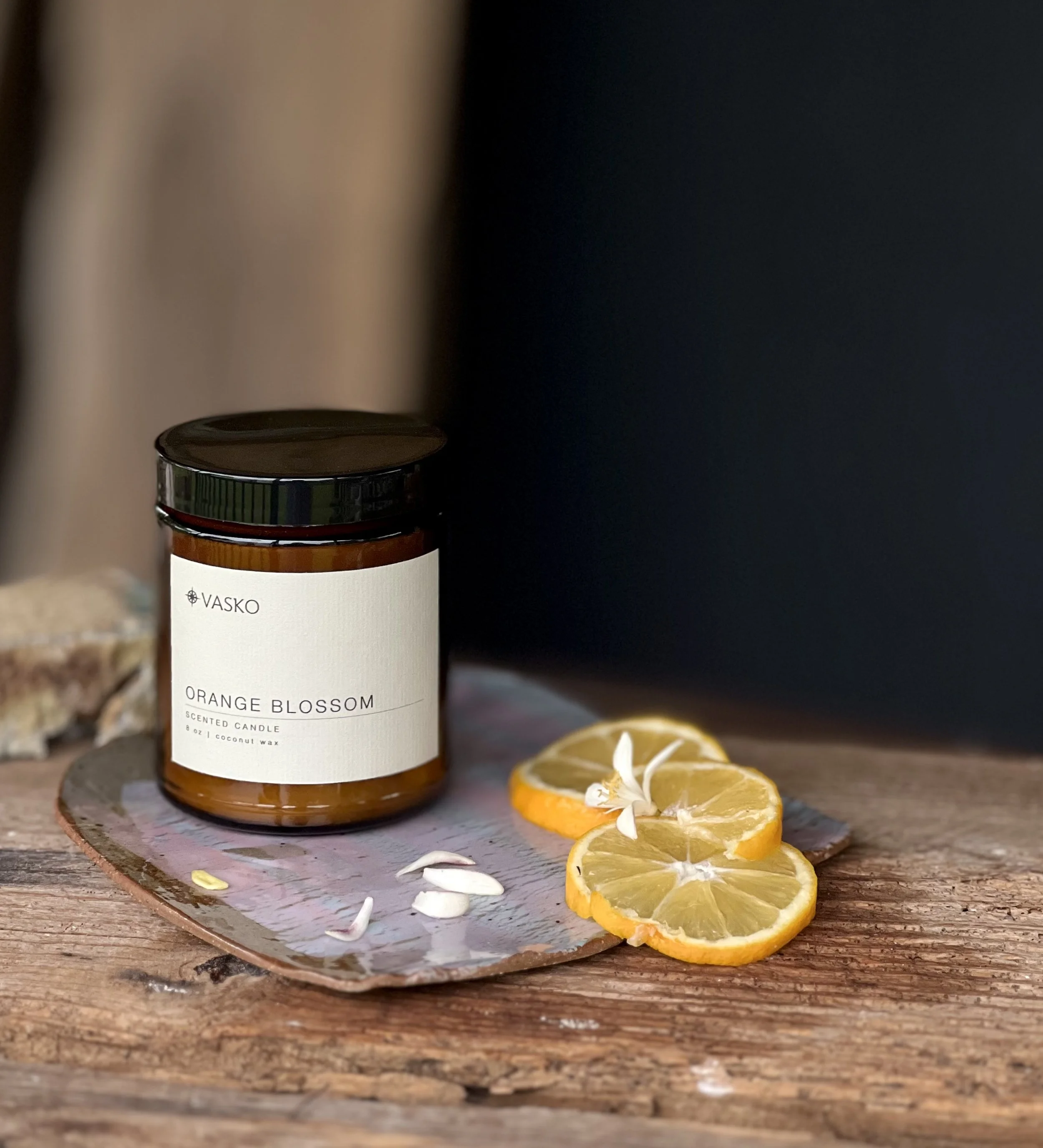 ORANGE BLOSSOM   8oz coconut wax candle