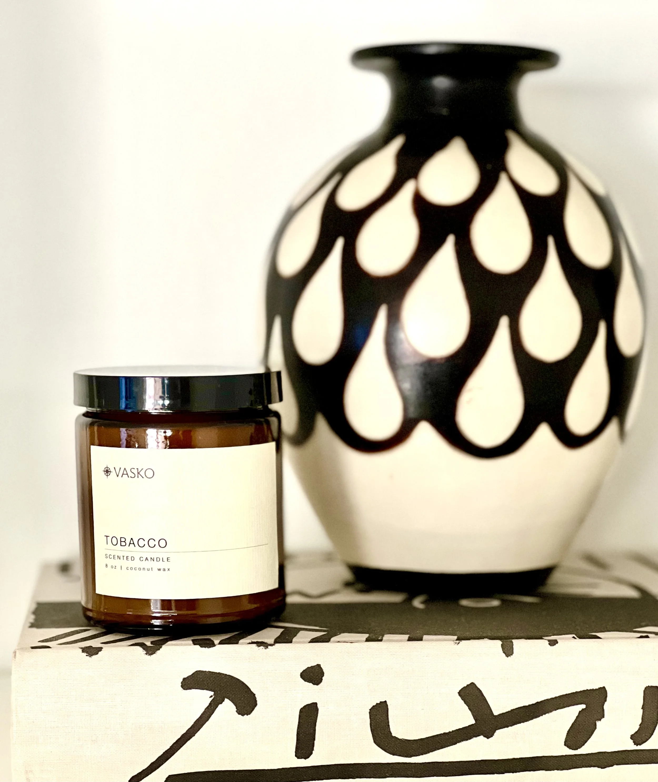 TOBACCO   8oz coconut wax candle