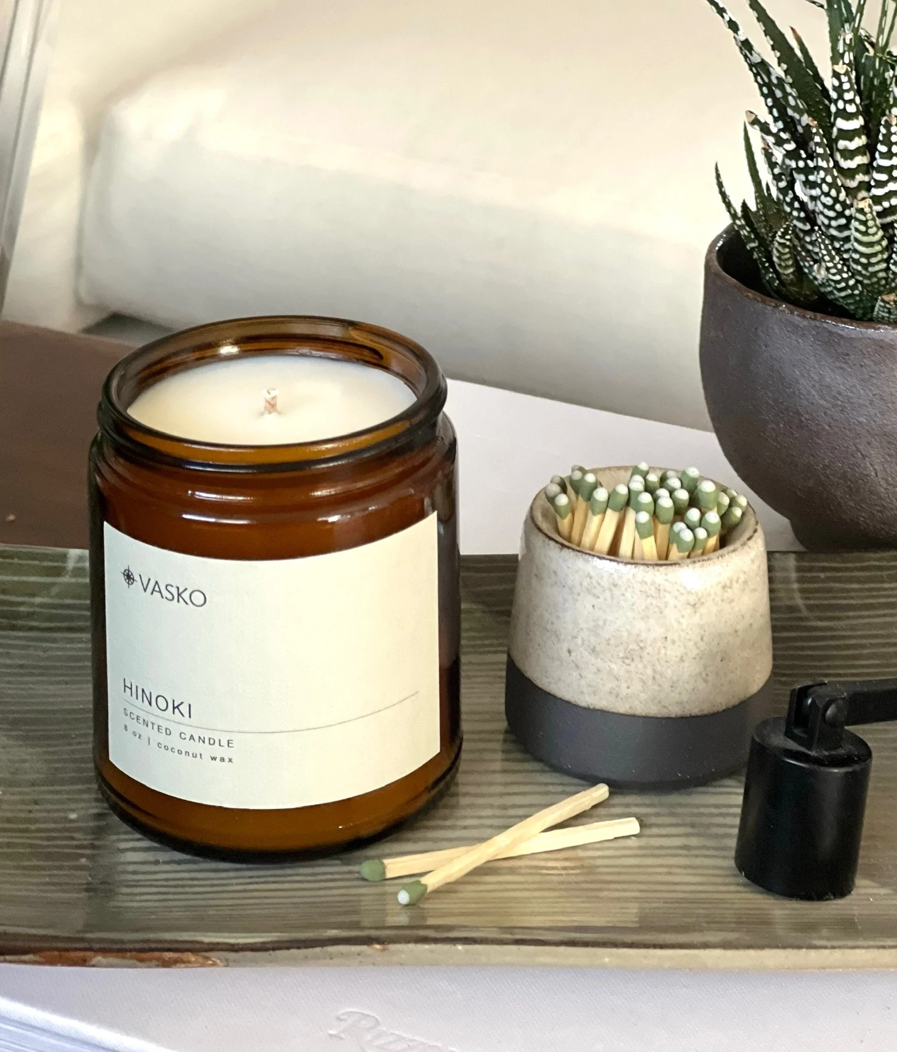 HINOKI  8oz coconut wax candle