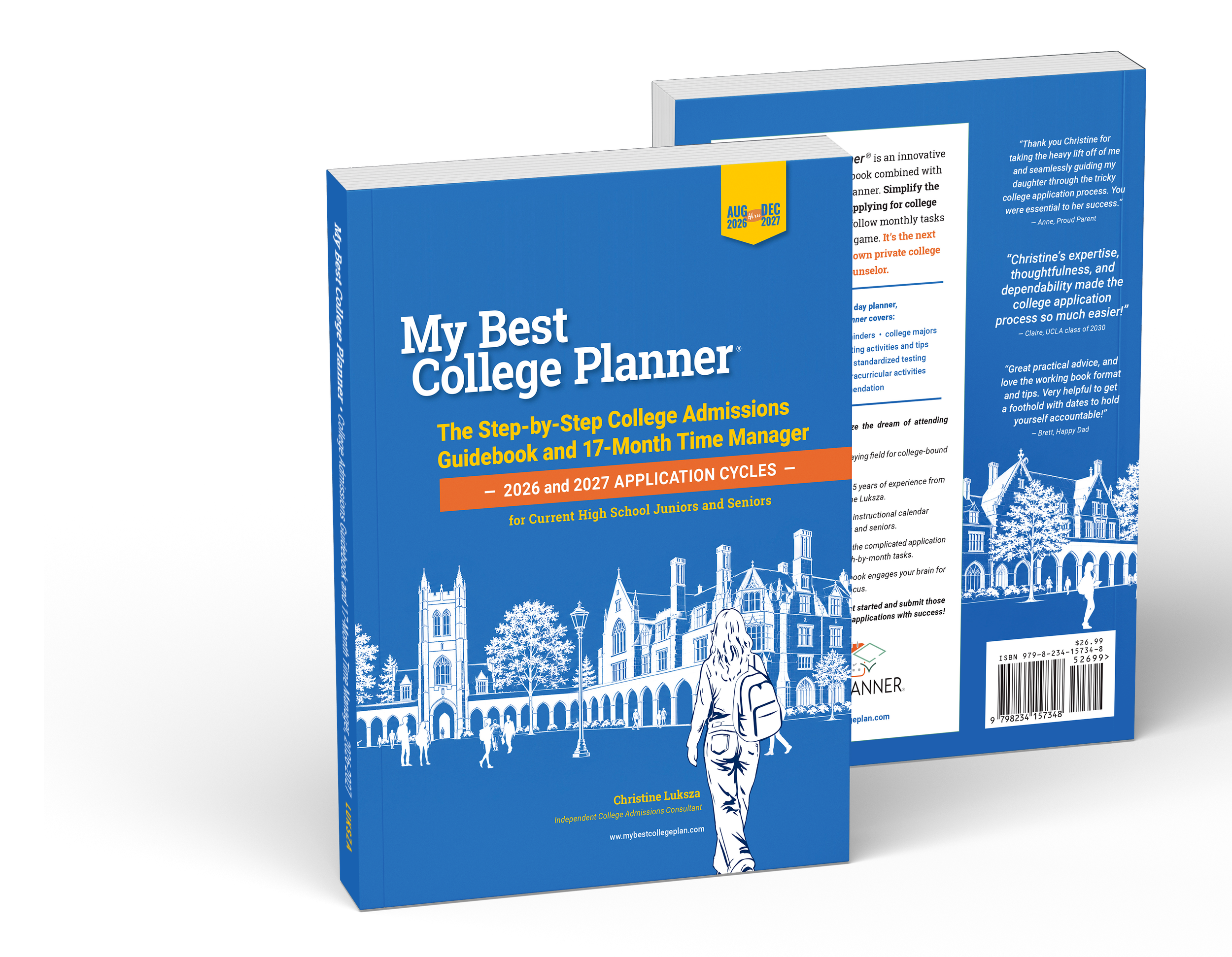 My Best College Planner 2026 & 2027 Front and Back