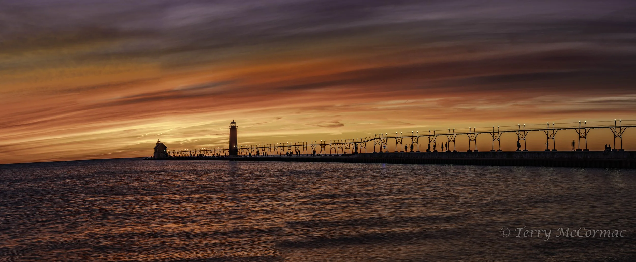 Grand Haven South Pier & Lighthouses, Michigan