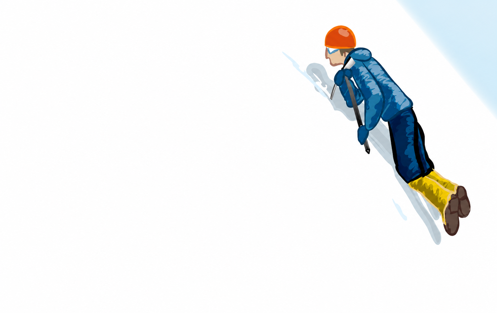Persona escalando una pared de hielo con equipo de protección y ropa de abrigo