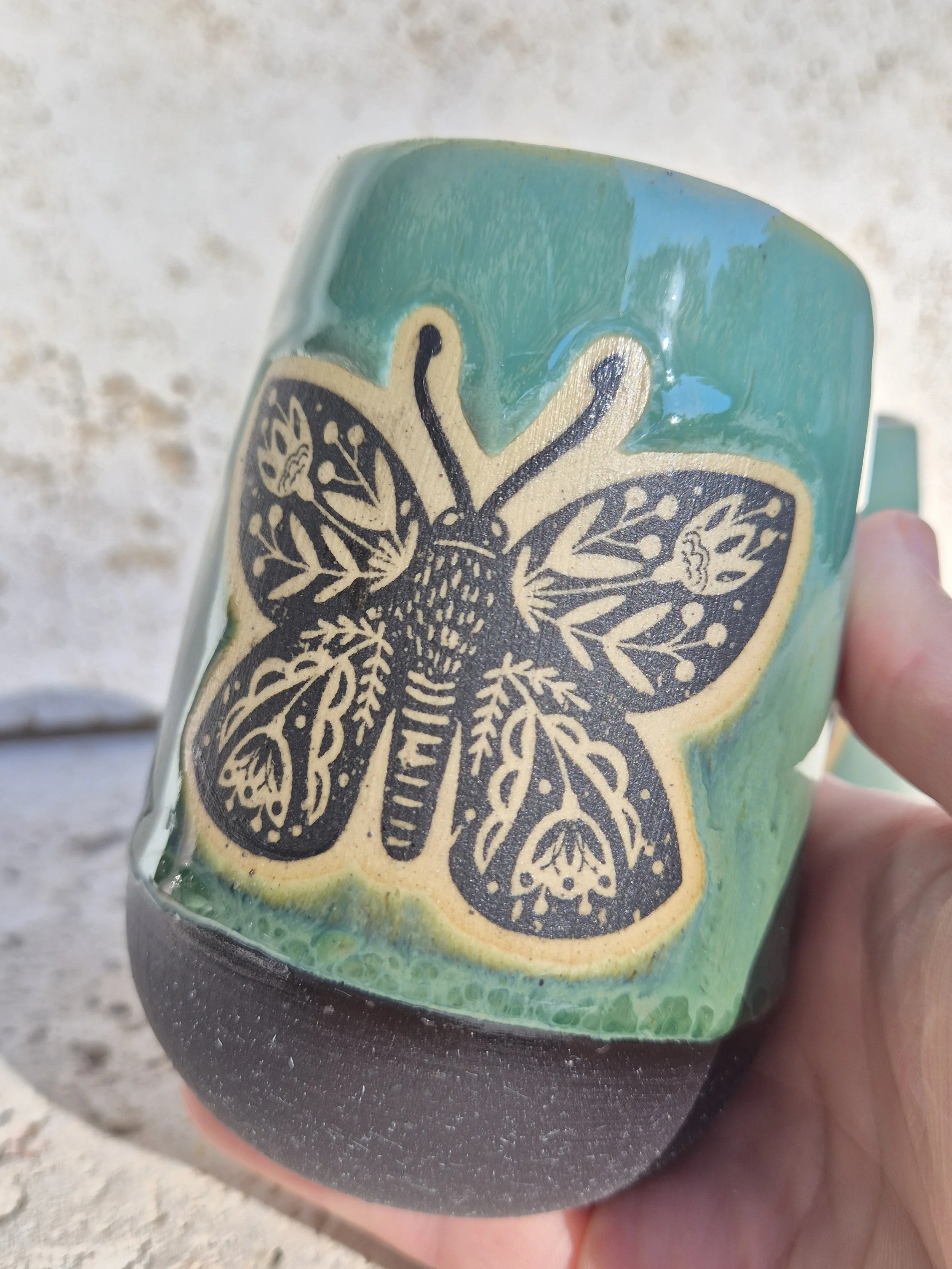 Emerald Falls Decal Tumbler Mugs