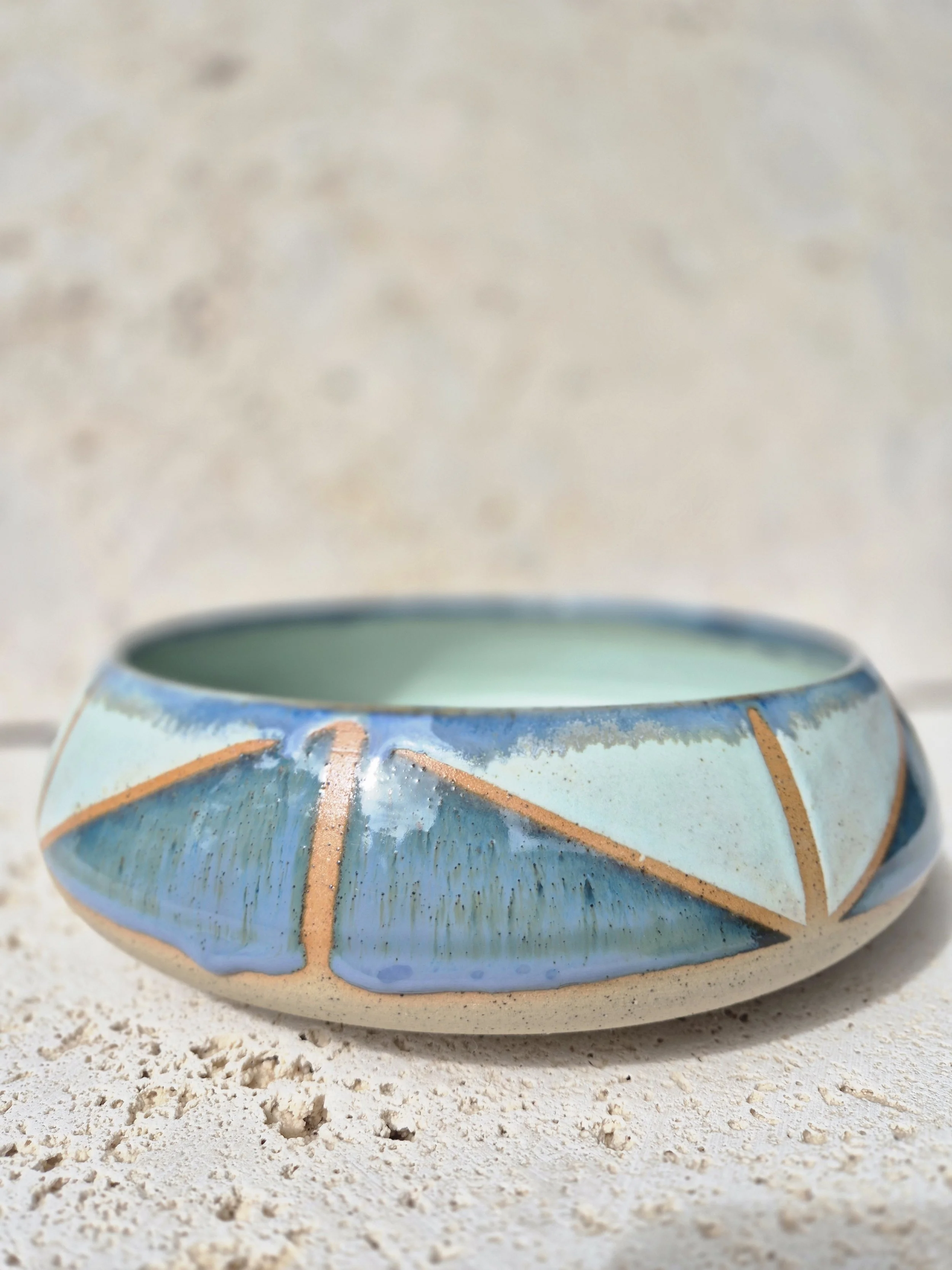 Coastal Inspired Deep Serving Dish