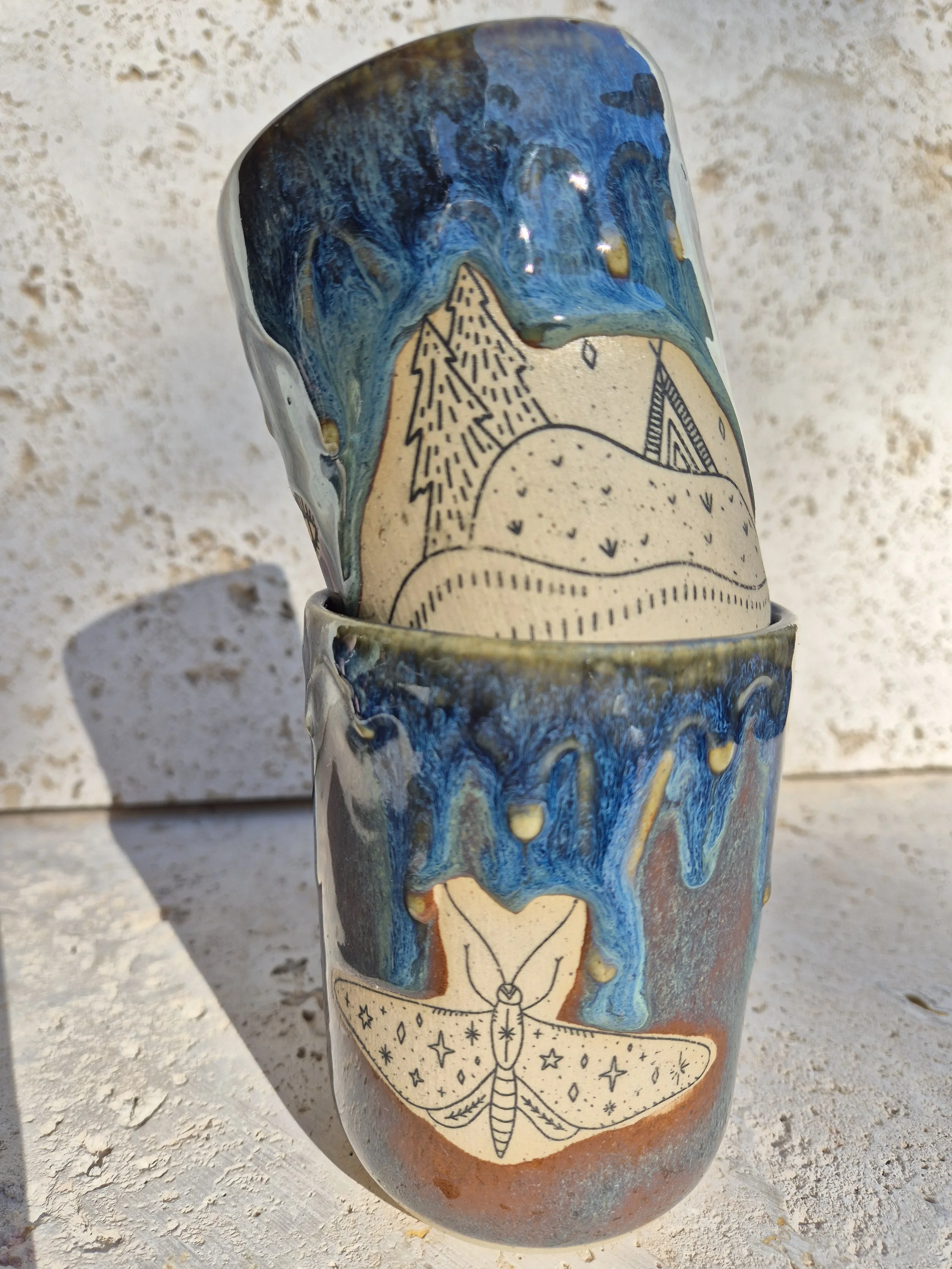 Twilight Shores Decal Cups