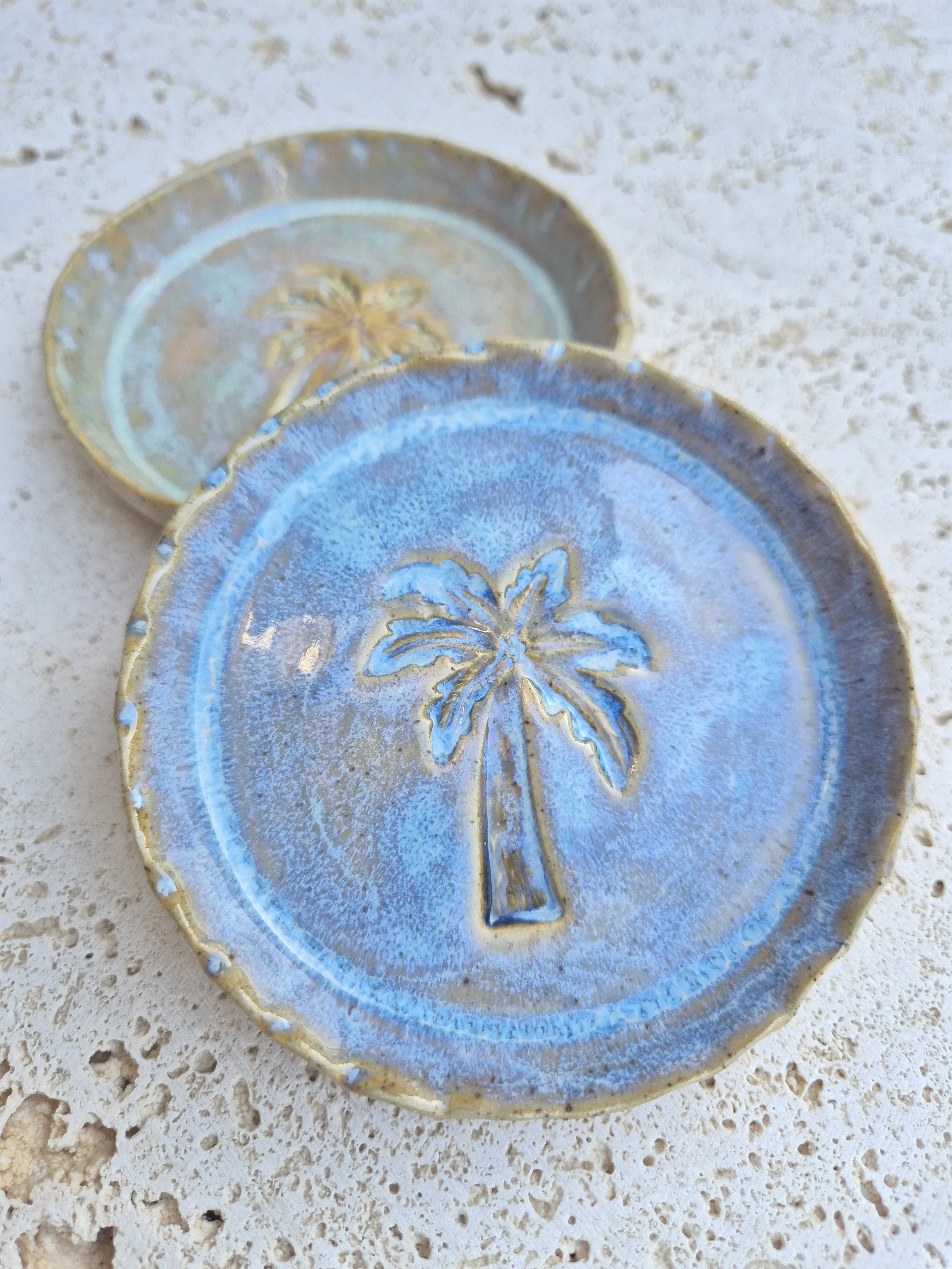 Wave Edge Palm Trinket Dish