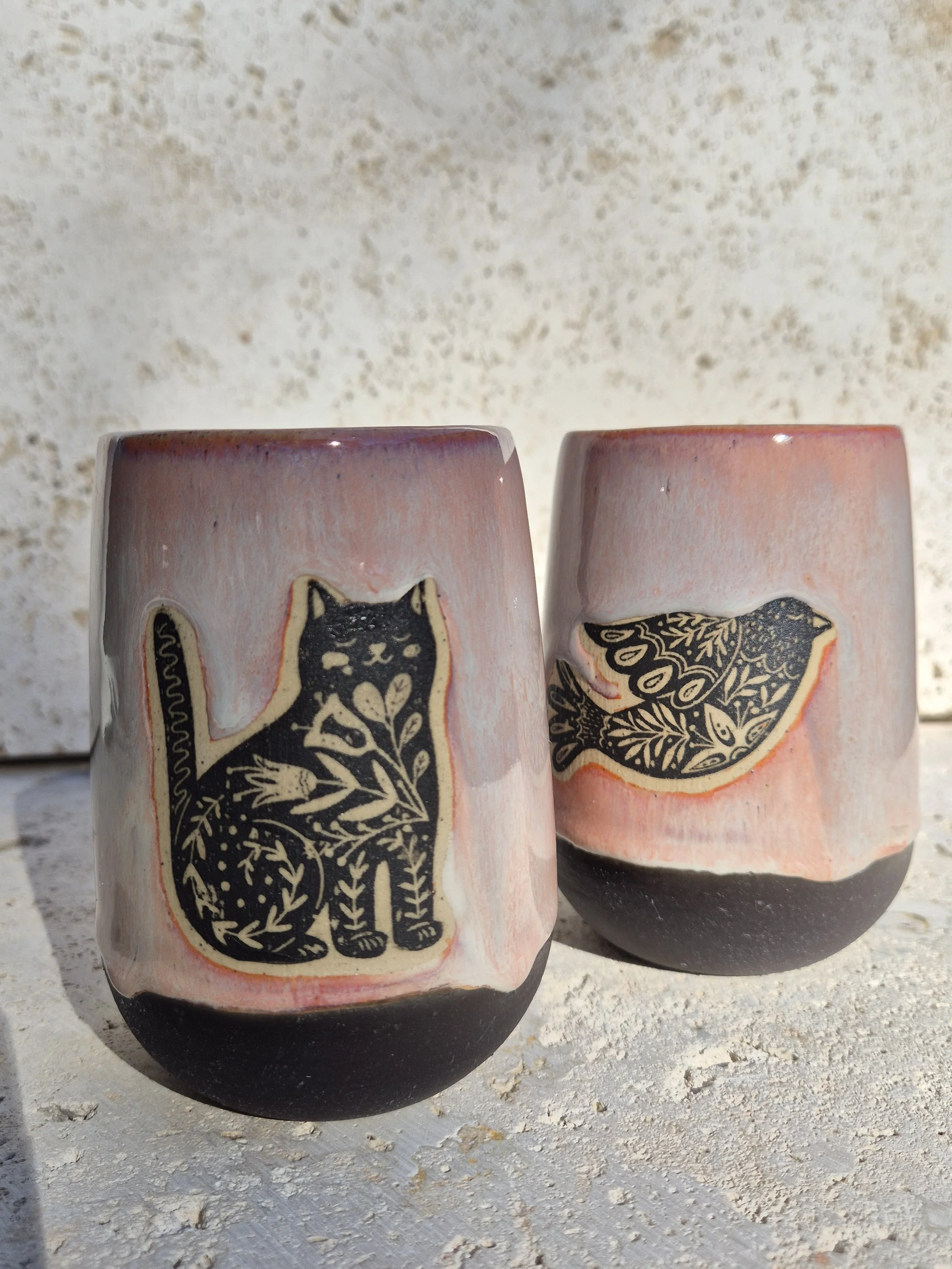 Sangria Blush Decal Tumbler Mugs