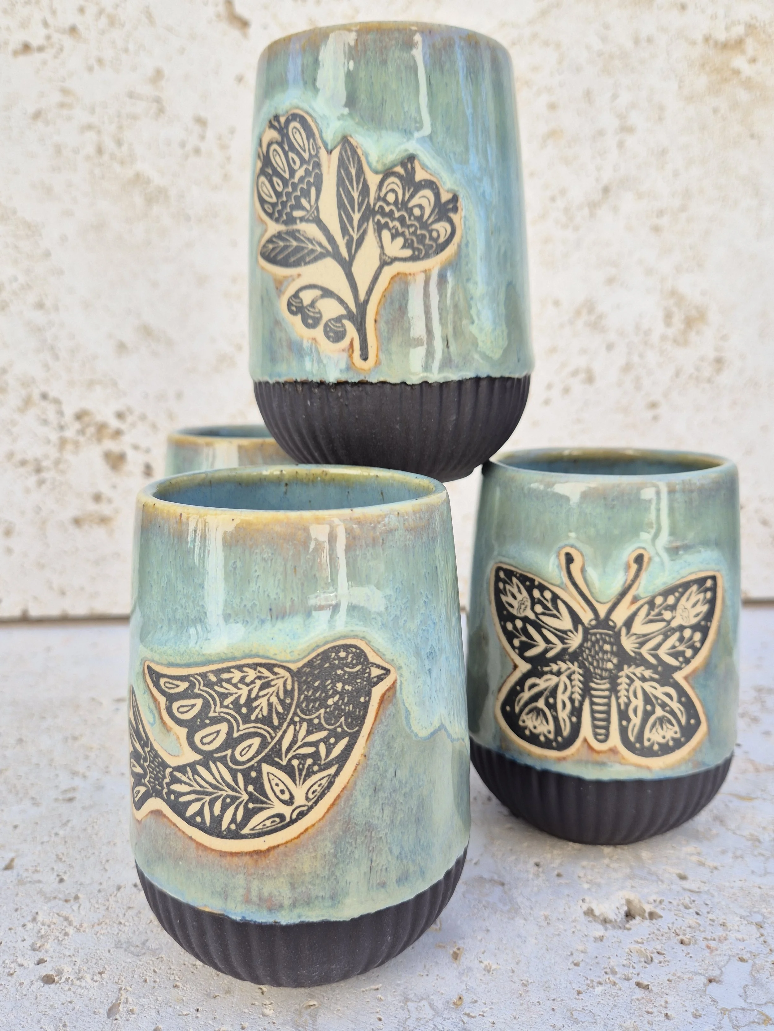 Fauna & Flora Decal Tumbler Mugs
