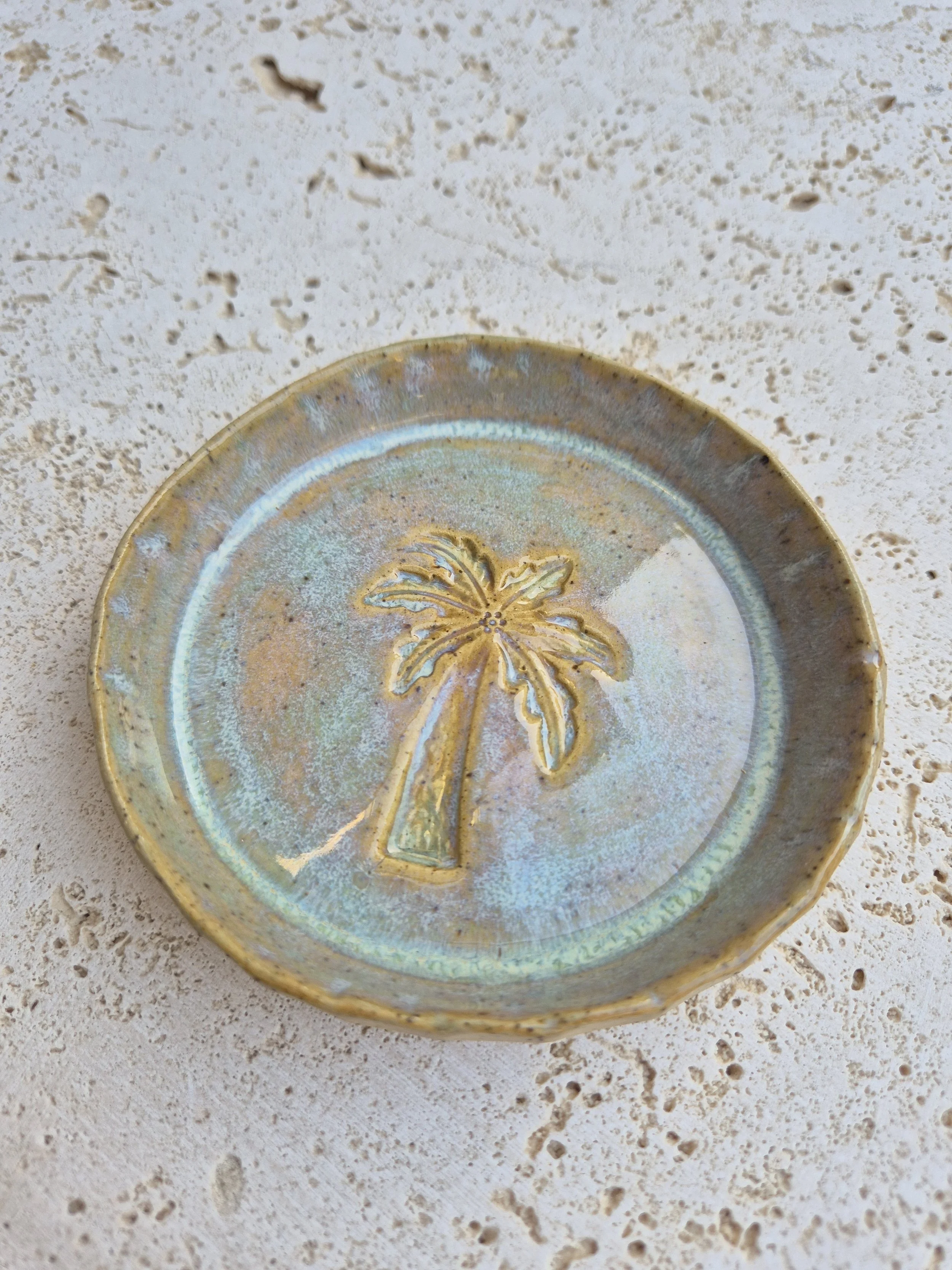 Wave Edge Palm Trinket Dish