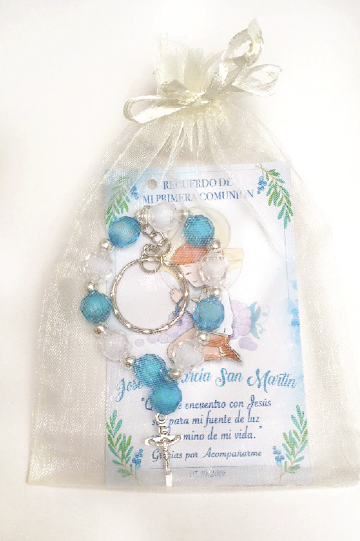 Llavero Denario con Santito