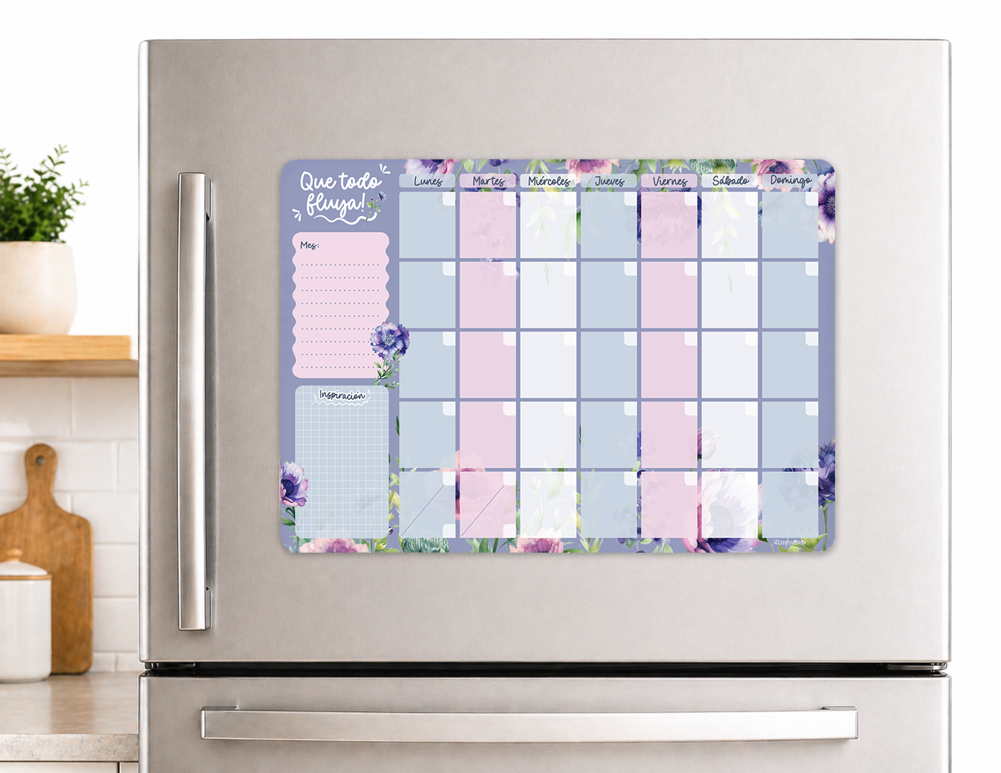 eterno amor papeleria-planner magnetico mensual reutilizable violeta refrigerador.png