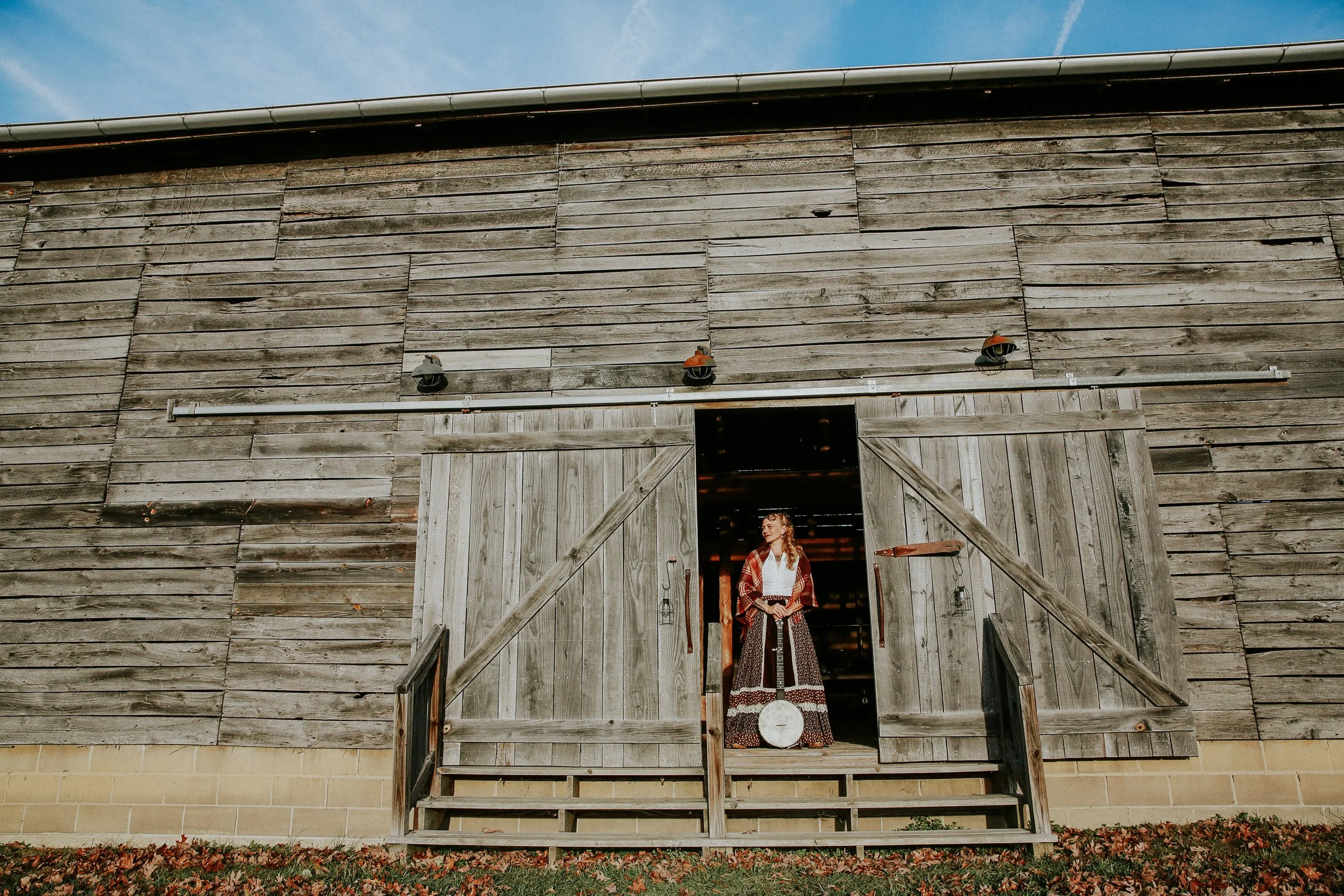 Sparrow Smith by Luxe House Photographic outside barn landscape