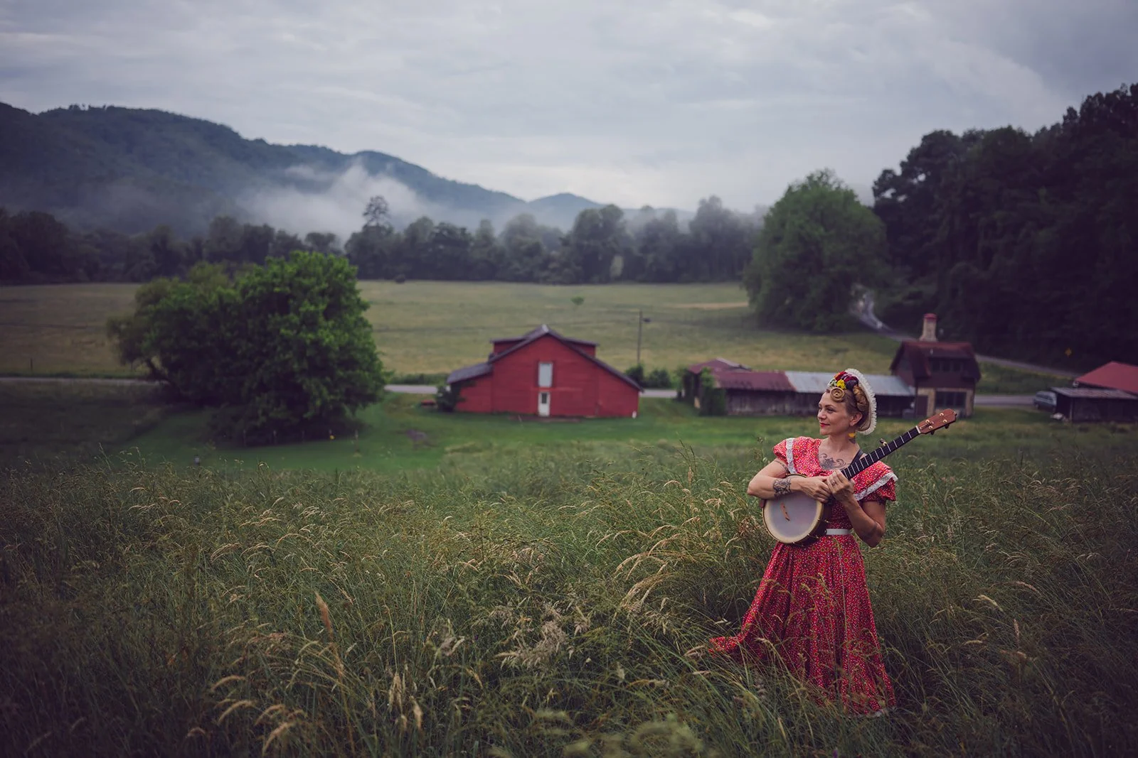 Sparrow Smith by Cory Marie Podielski John C Campbell Folk School landscape barn